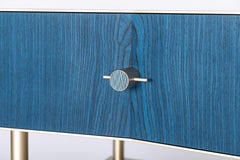 Lali Luxury Coffee/Bed Side Table, Metal Structure Jewel Handles & Wooden Drawer