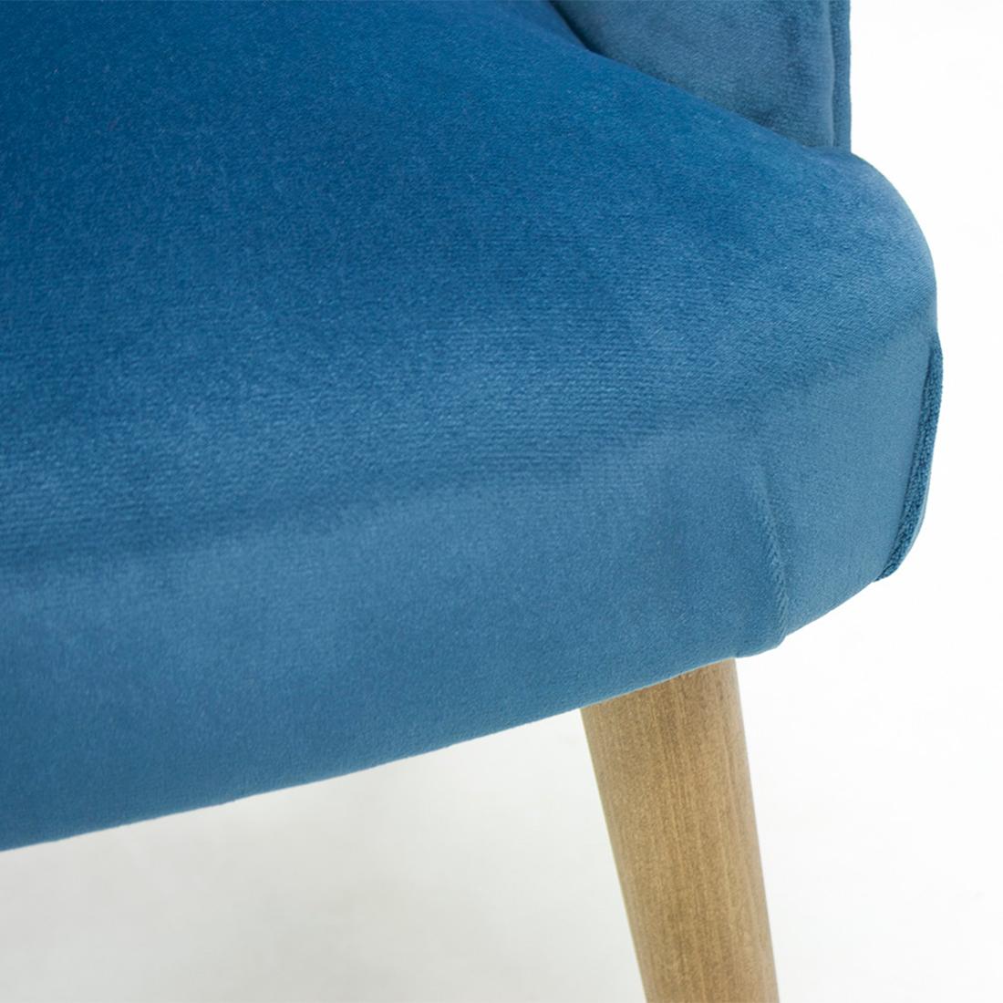 Lalia Chair with Blue Velvet In New Condition For Sale In Paris, FR