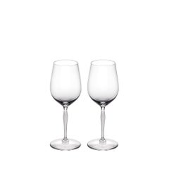 Lalique 100 Points Set of Two Universal Wine Tasting Glasses in Clear Crystal