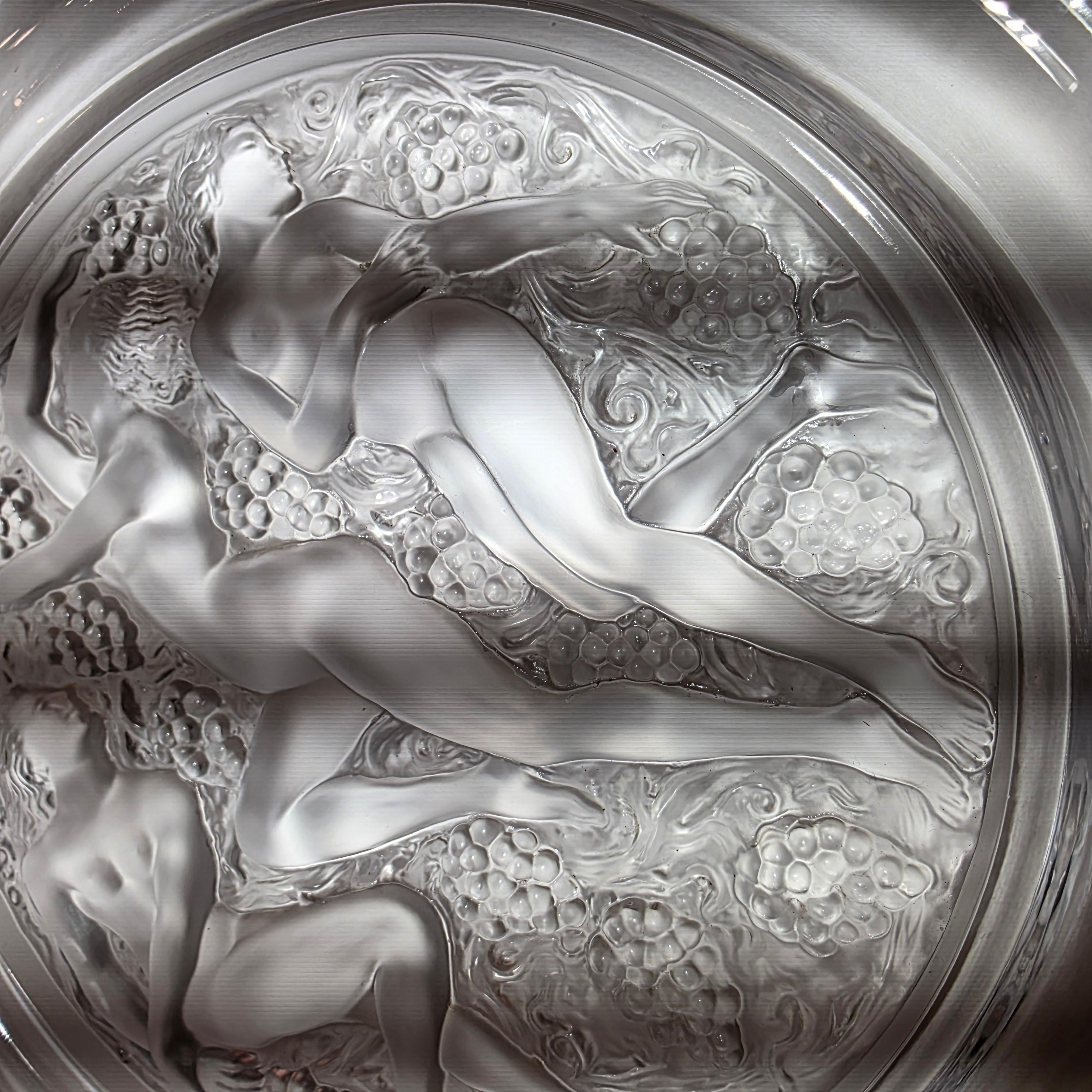 Lalique 100th Anniversary Edition Plate, The Three Graces In Excellent Condition For Sale In Southbury, CT