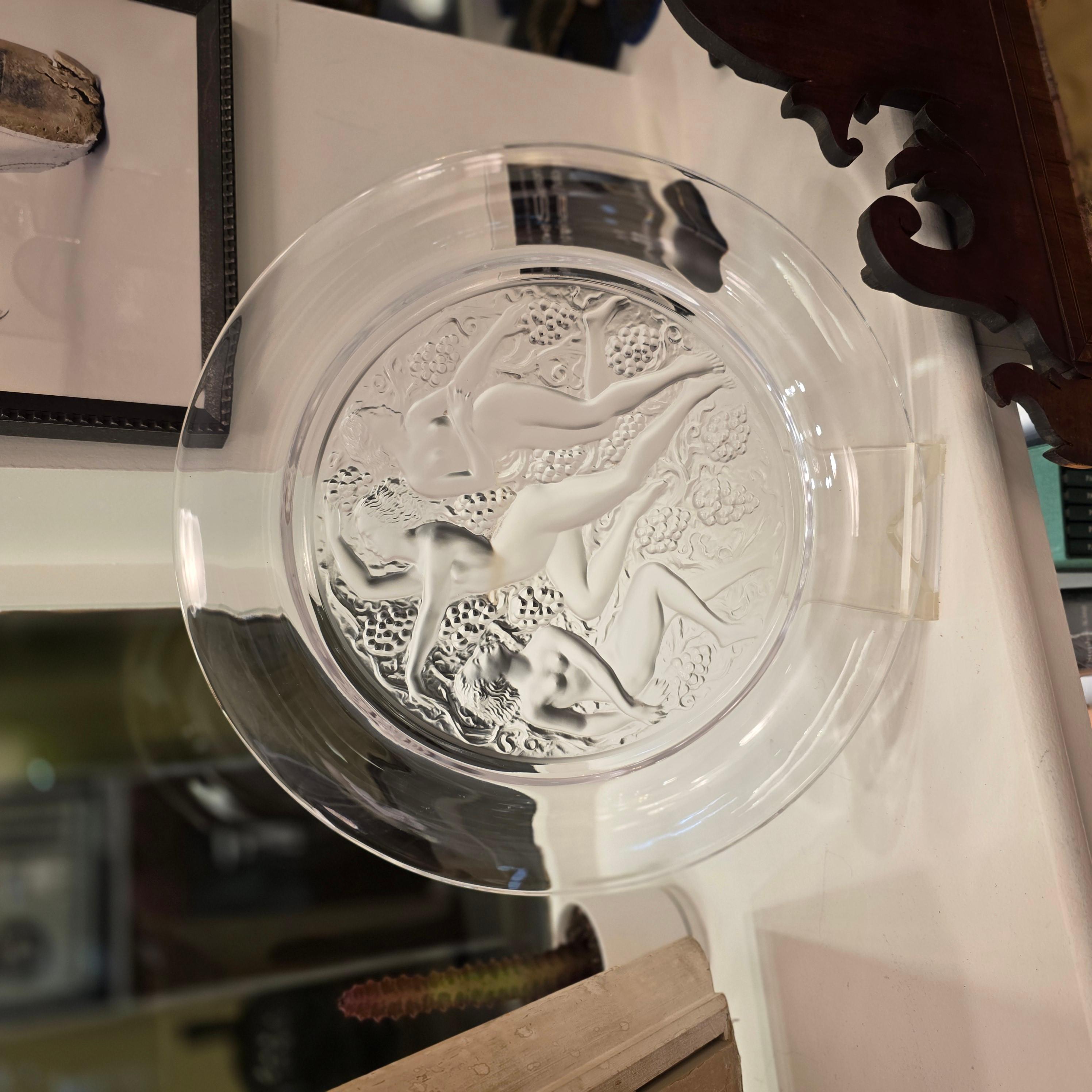 Lalique 100th Anniversary Edition Plate, The Three Graces For Sale 1