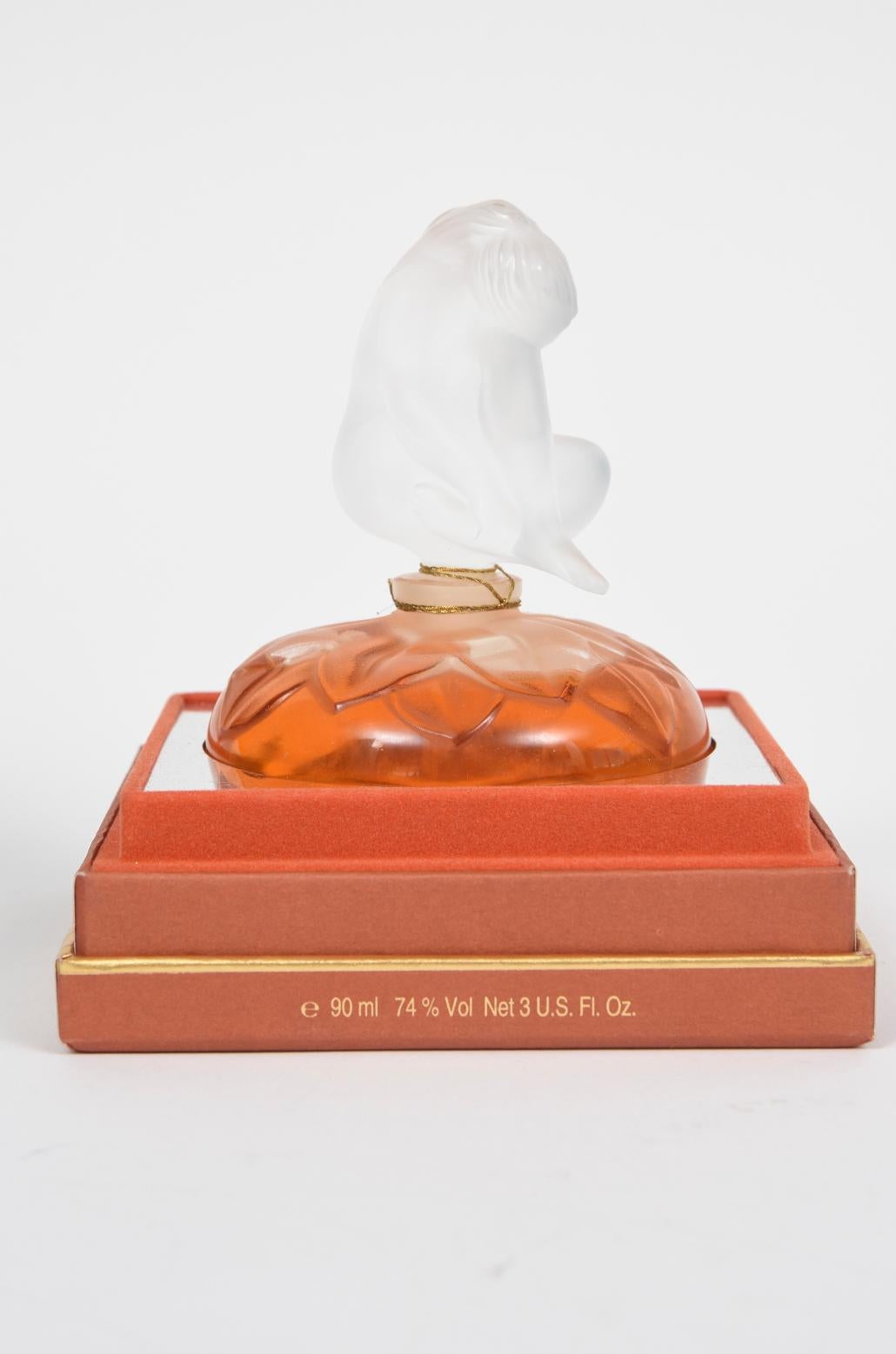 Late 20th Century Lalique 1996 Le Nu Flacon Perfume Numbered Limited Edition Large 3 Oz. For Sale