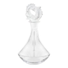 Lalique 2 Poissons Decanter Clear Crystal