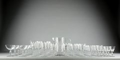 Lalique After René Lalique, Fontainebleau Service (50 pieces), France 1950s