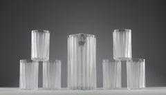 Lalique after René Lalique, "Jaffa" Crystal Water Service, French Art Deco