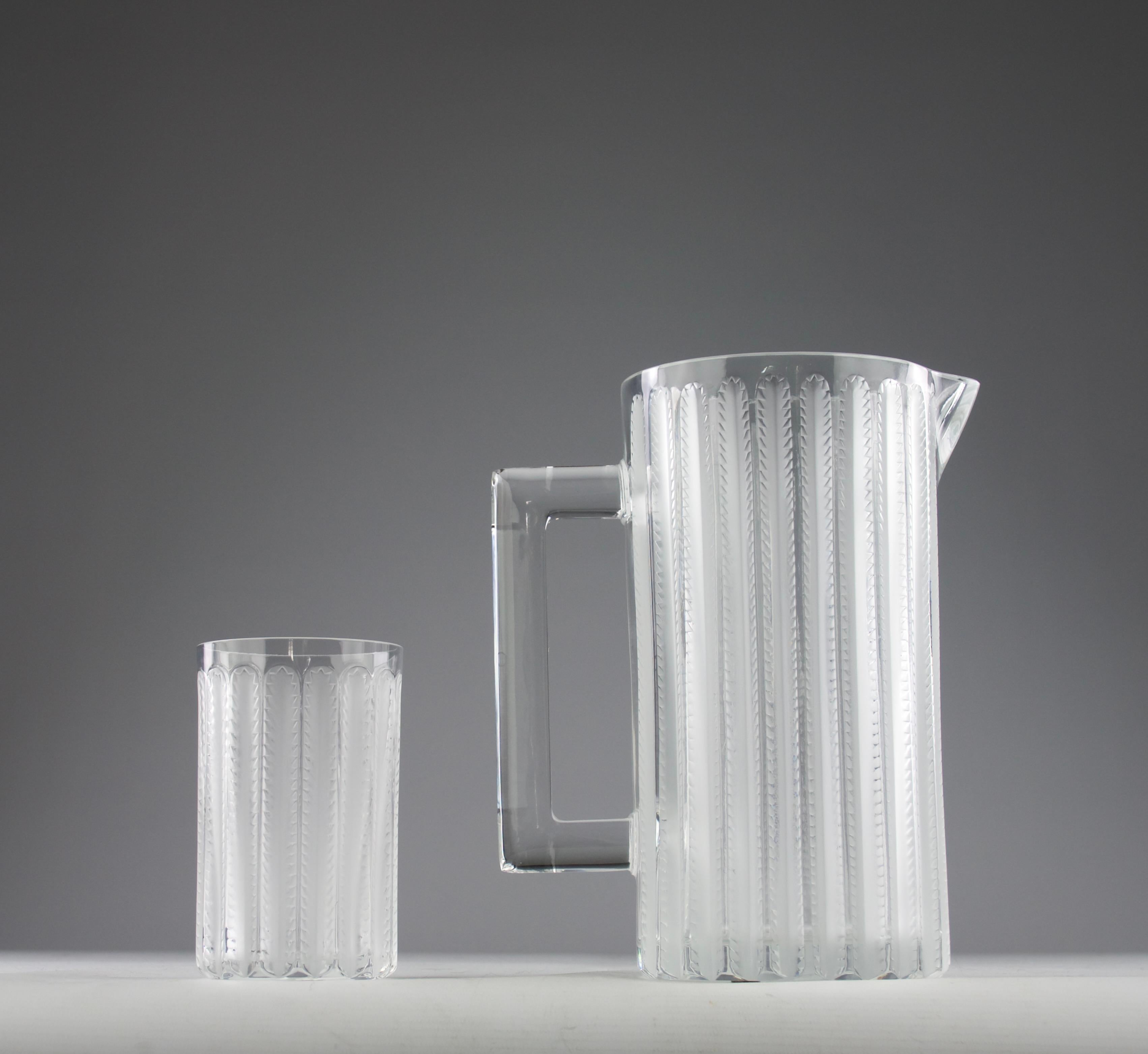 Cristallo Lalique dopo René Lalique, Servizio da acqua in cristallo 
