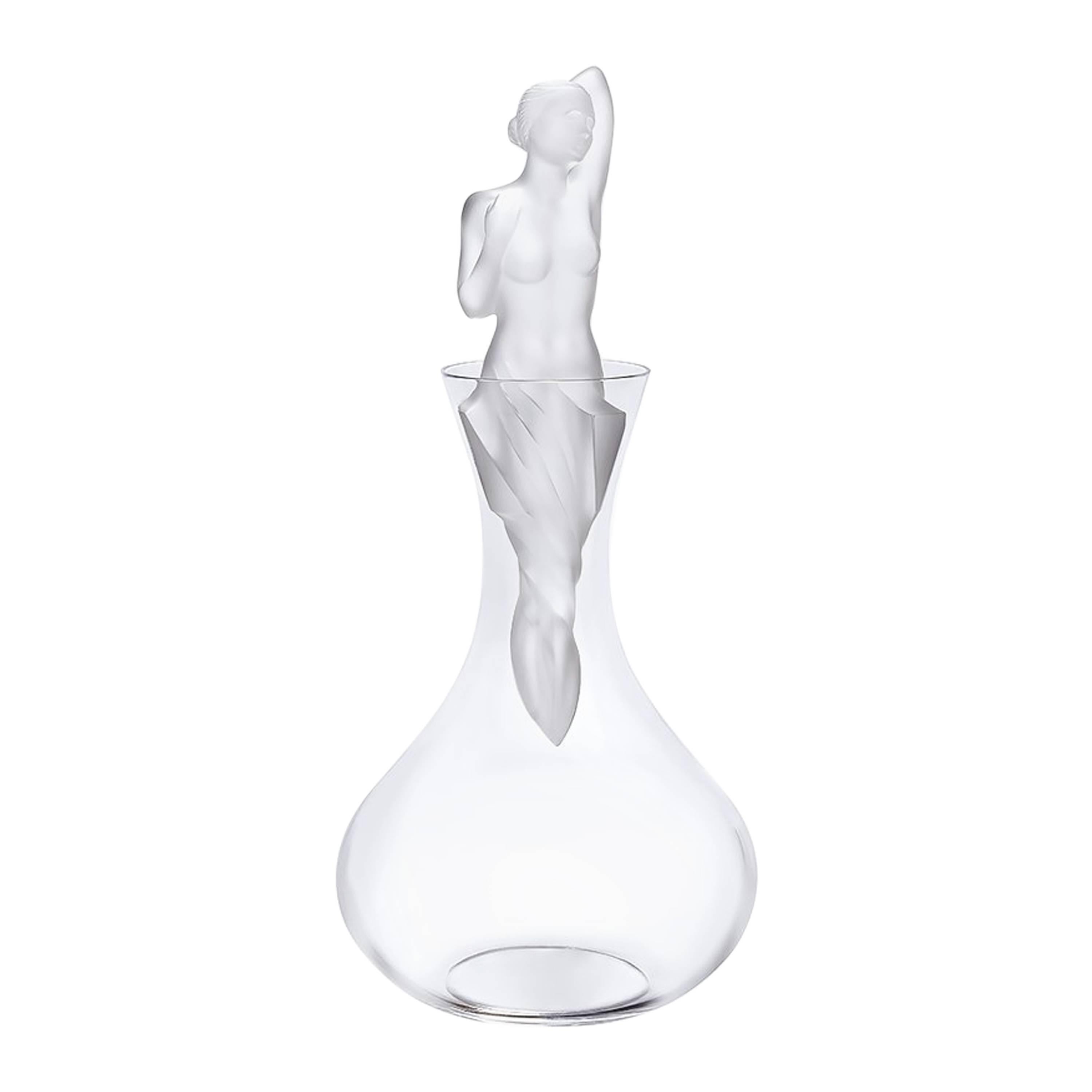 Lalique Aphrodite Decanter Clear Vintage in Crystal