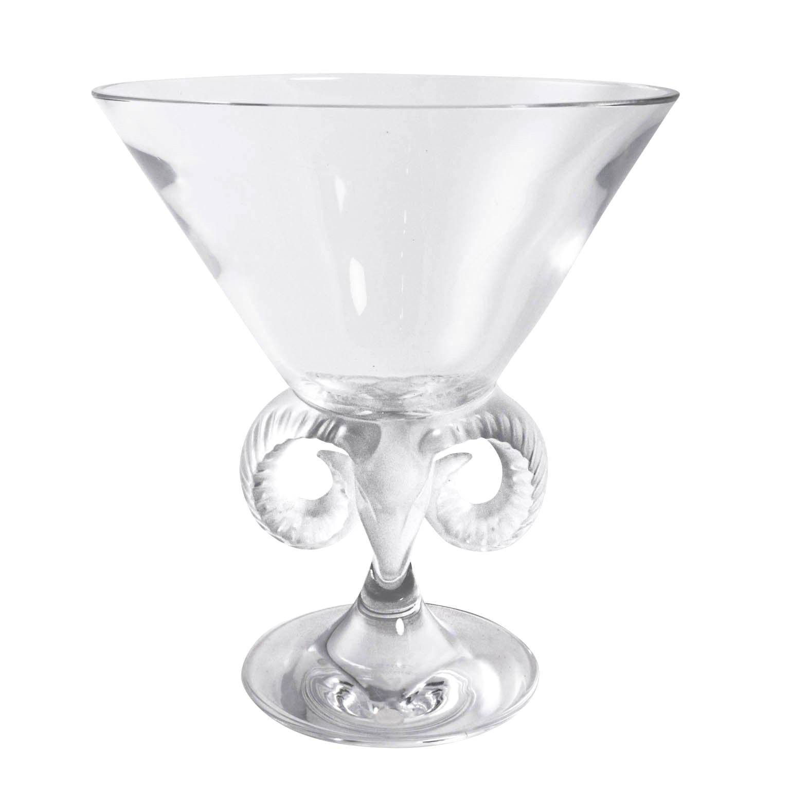 Lalique "Aris" Vase Ram Handles For Sale