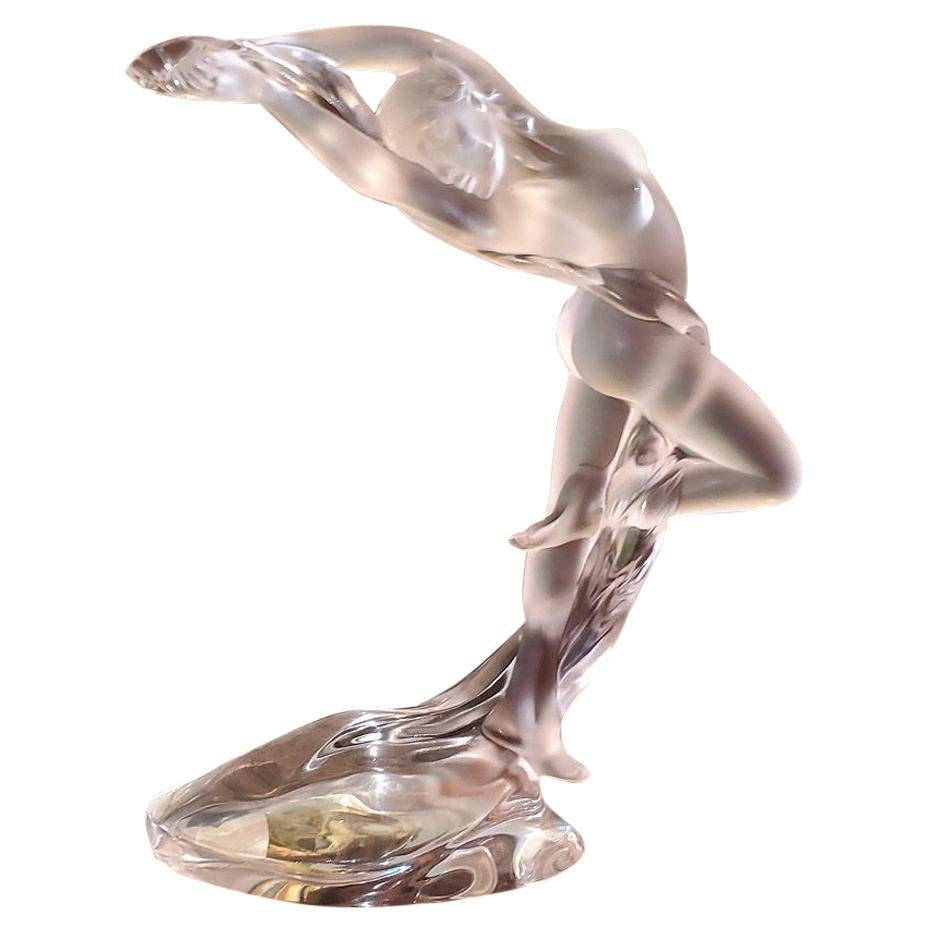 Lalique Arms Up Acrobat Nude Figure
