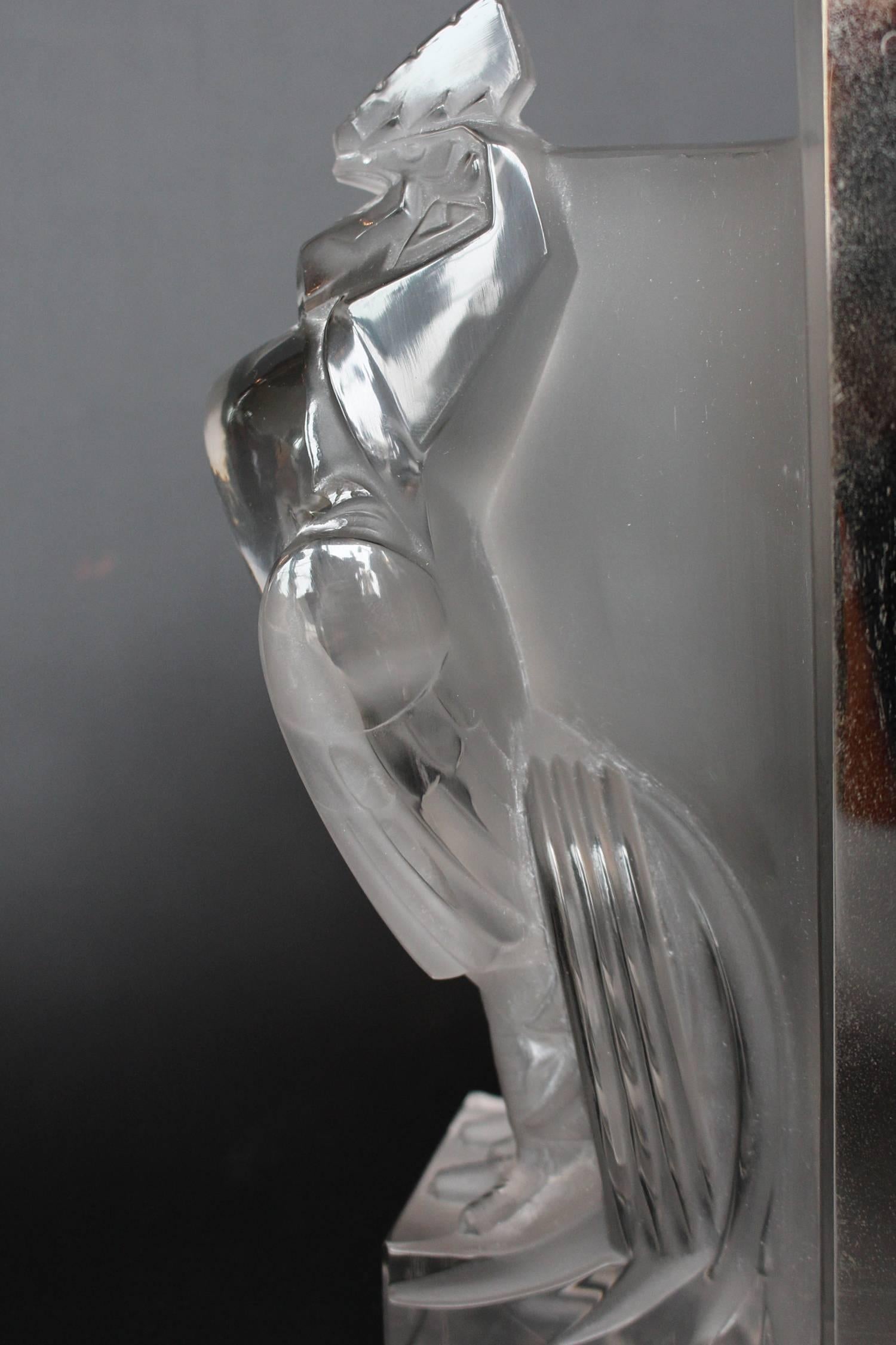 Lalique Art Deco Deux Coqs Clock 11