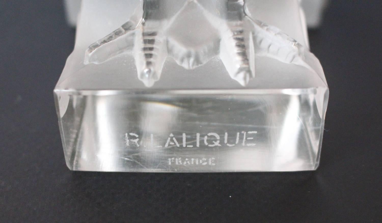Lalique Art Deco Deux Coqs Clock 13