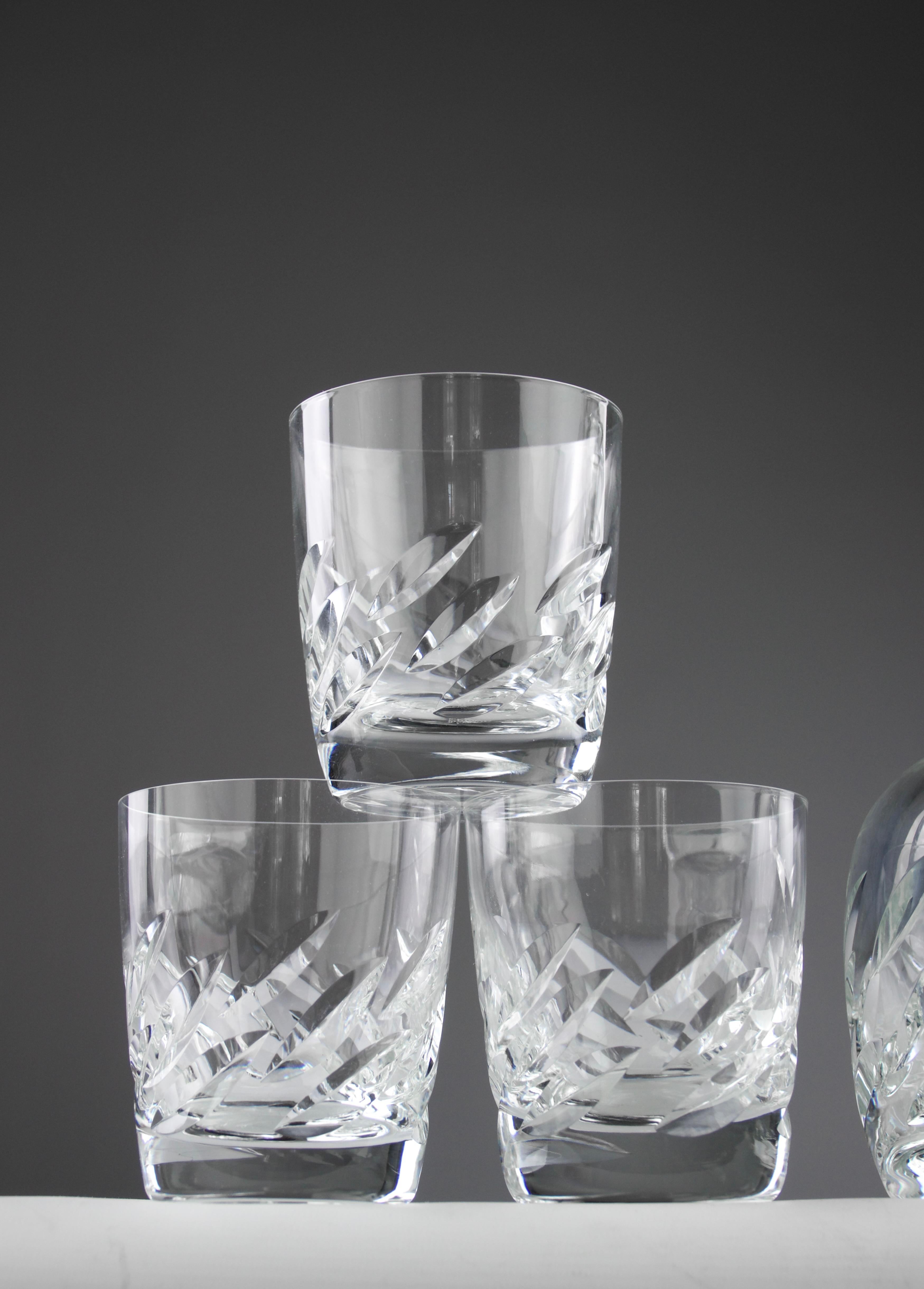 Whiskyservice „Artois“ von Lalique, Frankreich 1980er Jahre (Moderne der Mitte des Jahrhunderts) im Angebot