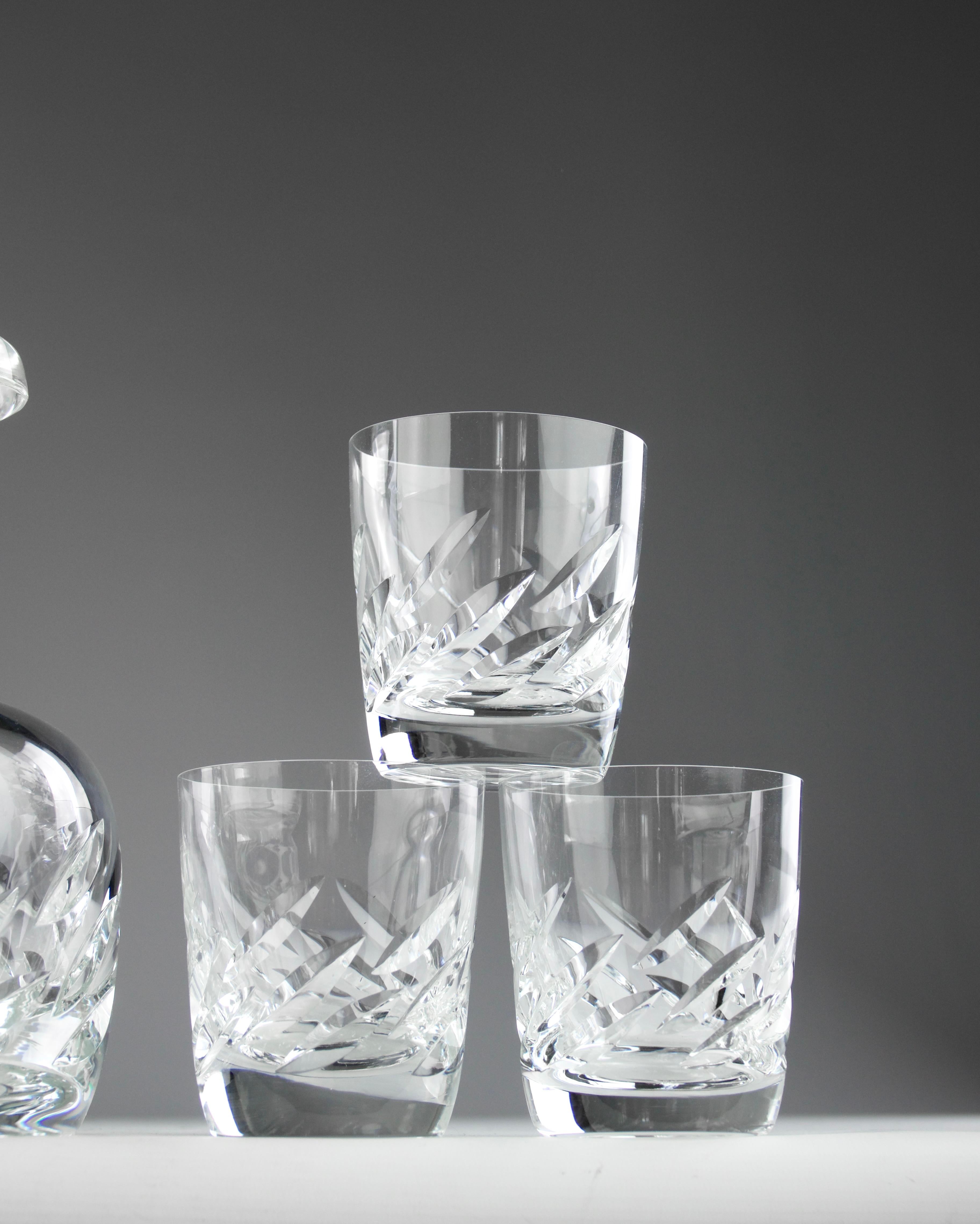 Whiskyservice „Artois“ von Lalique, Frankreich 1980er Jahre im Zustand „Gut“ im Angebot in PARIS, FR