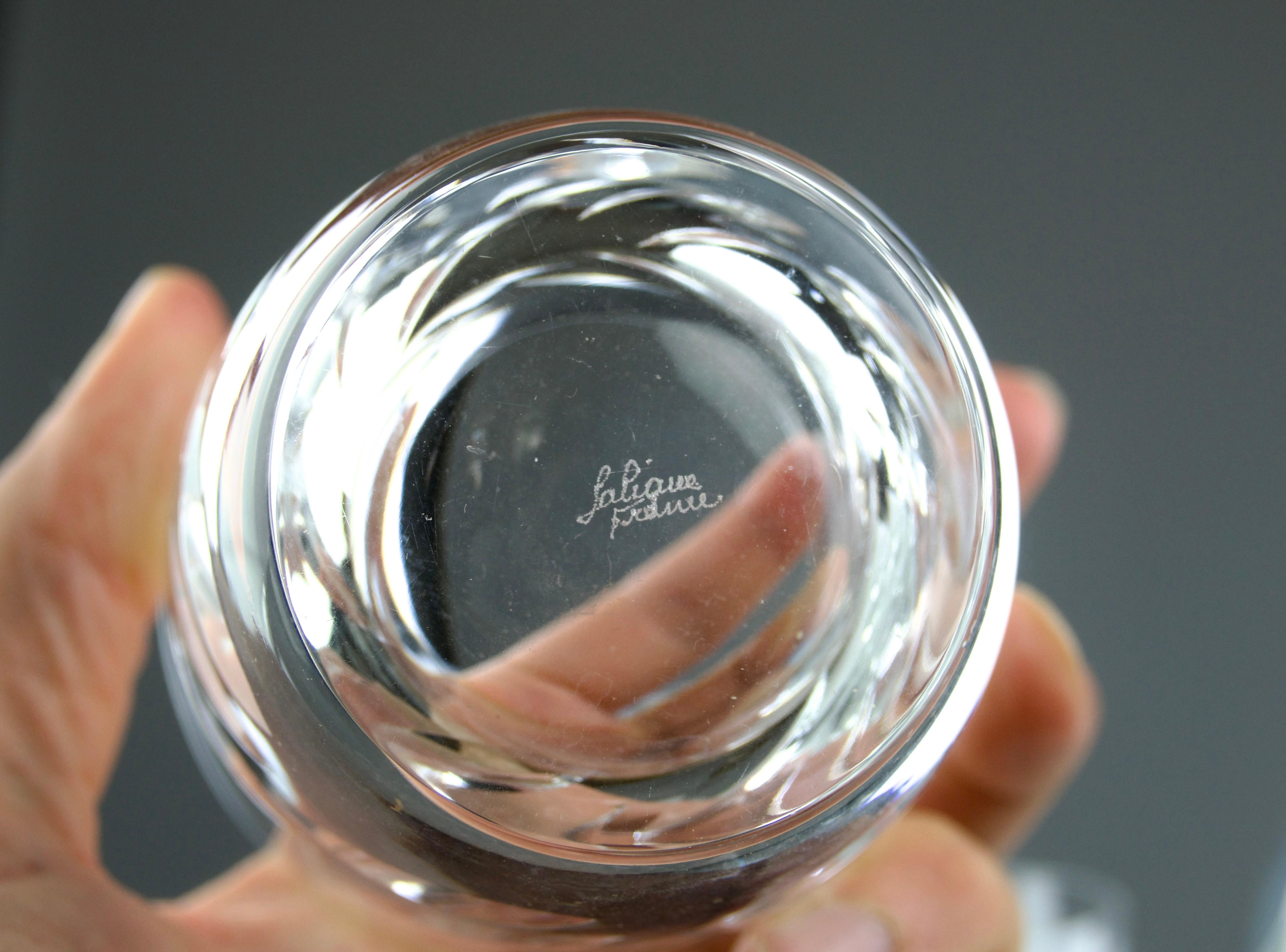 Whiskyservice „Artois“ von Lalique, Frankreich 1980er Jahre (Ende des 20. Jahrhunderts) im Angebot