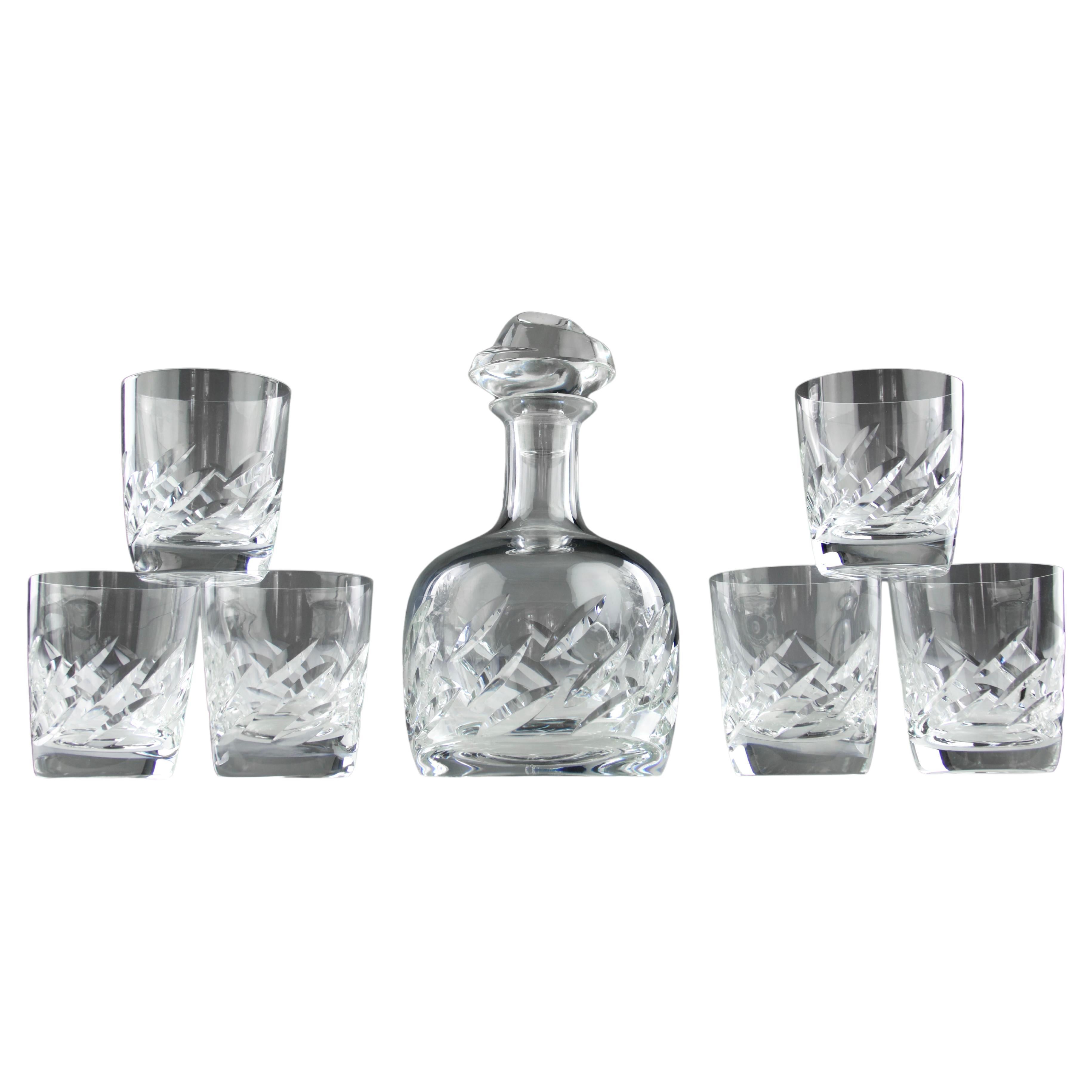 Lalique, "Artois" Whisky Service, France 1980s For Sale
