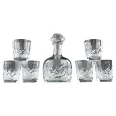 Lalique, service à whisky "Artois", France années 1980