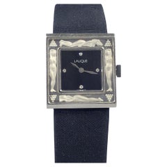 Lalique Montre-bracelet pour femme Bacchantes en cristal et acier