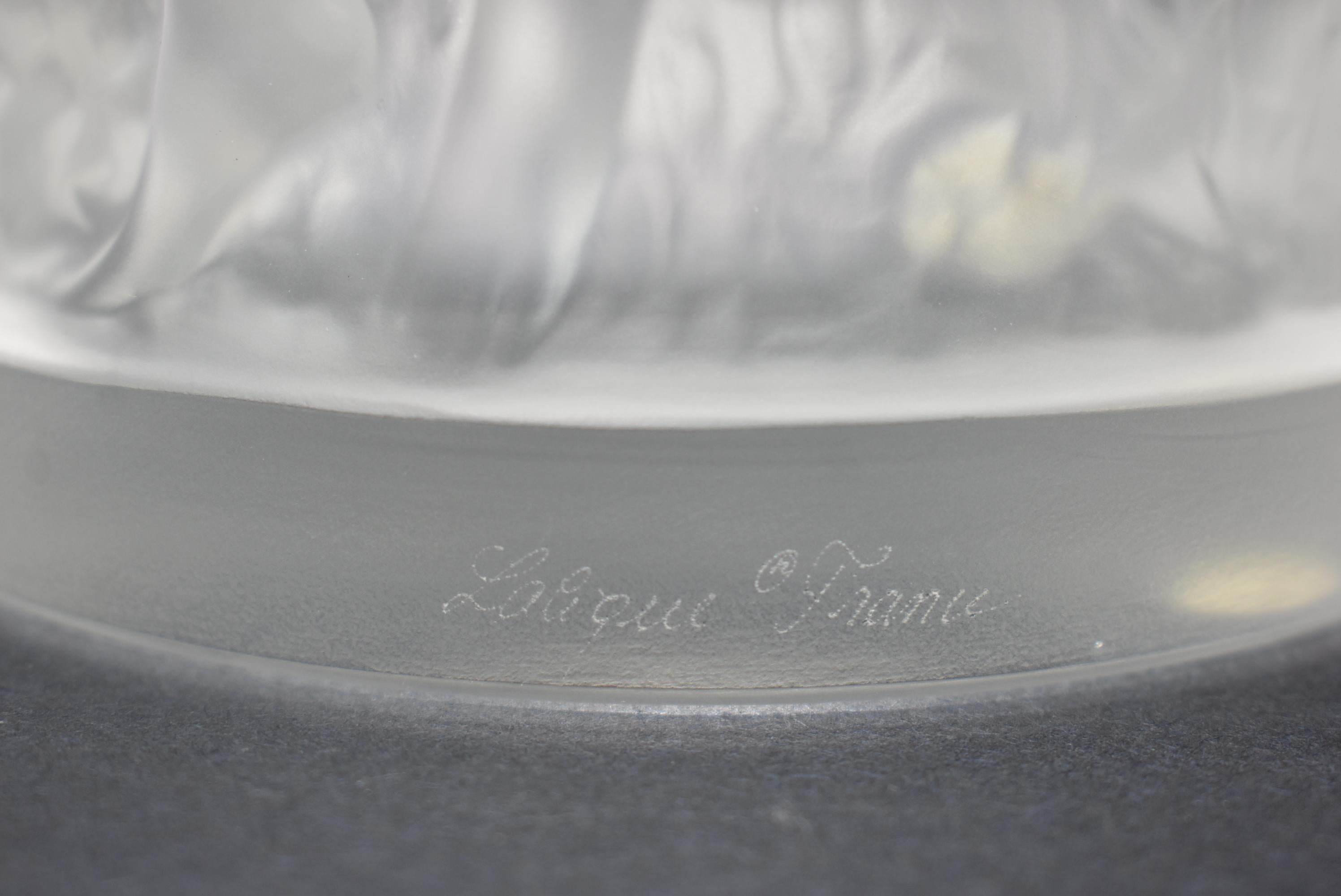 Lalique Bacchantes Crystal Glass Vase France 2