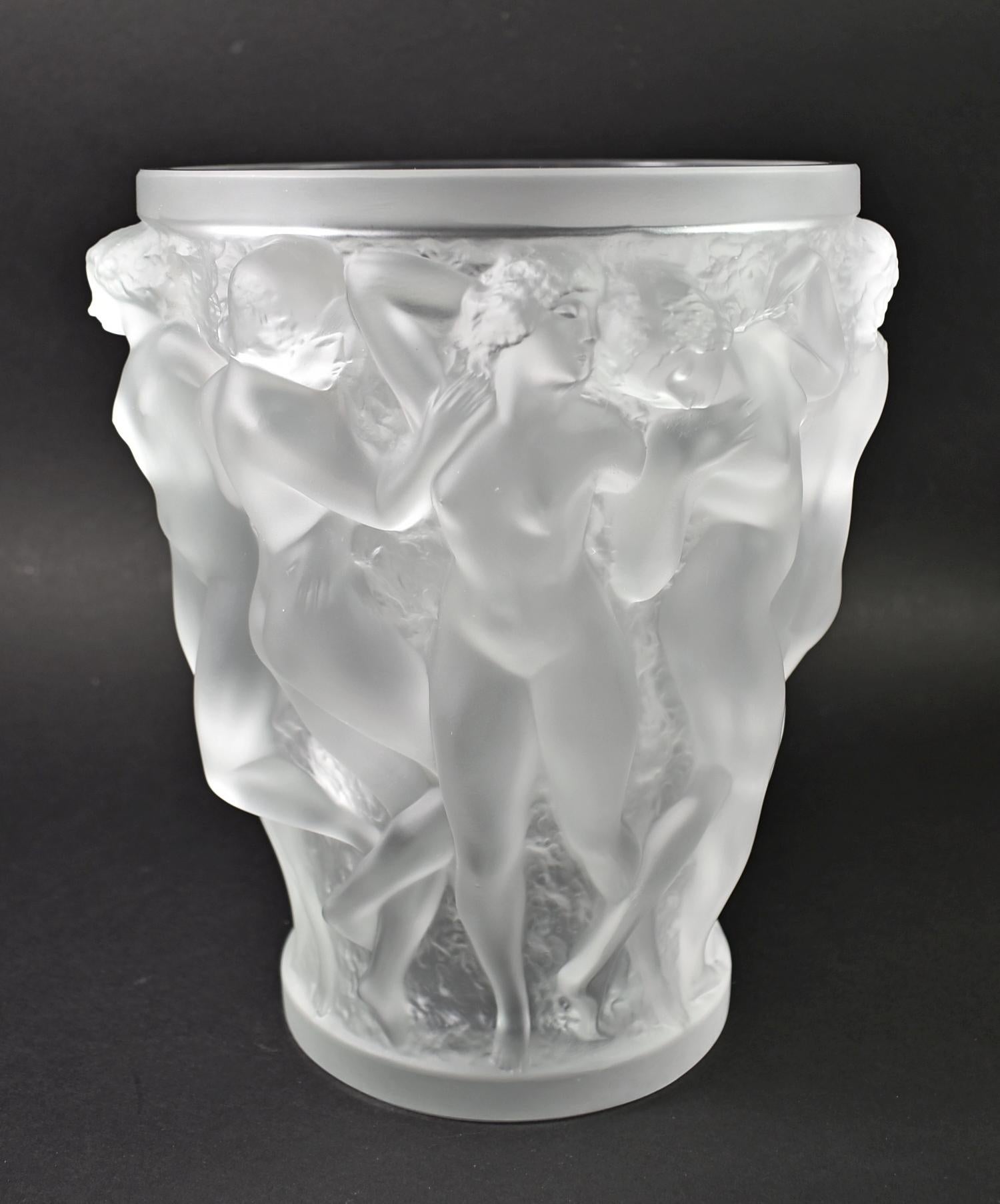 Vase Bacchantes Lalique Bon état - En vente à Toledo, OH