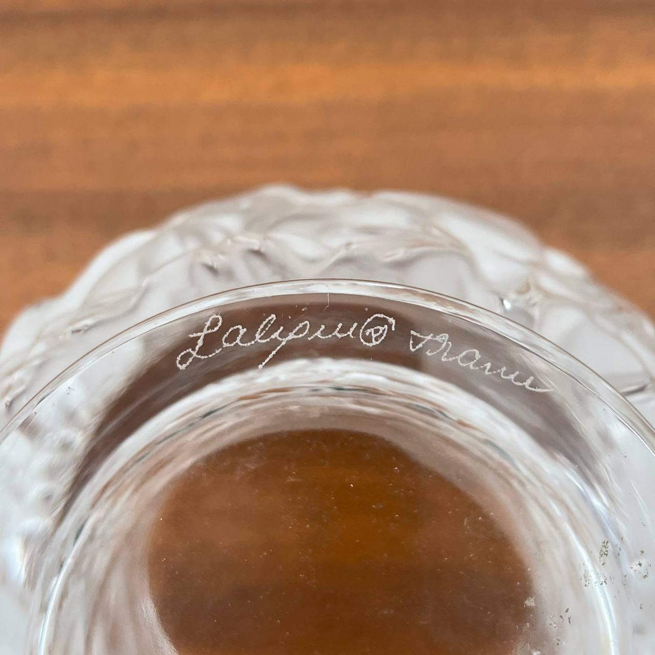 Vase en cristal Bagatelle Lalique en vente 1