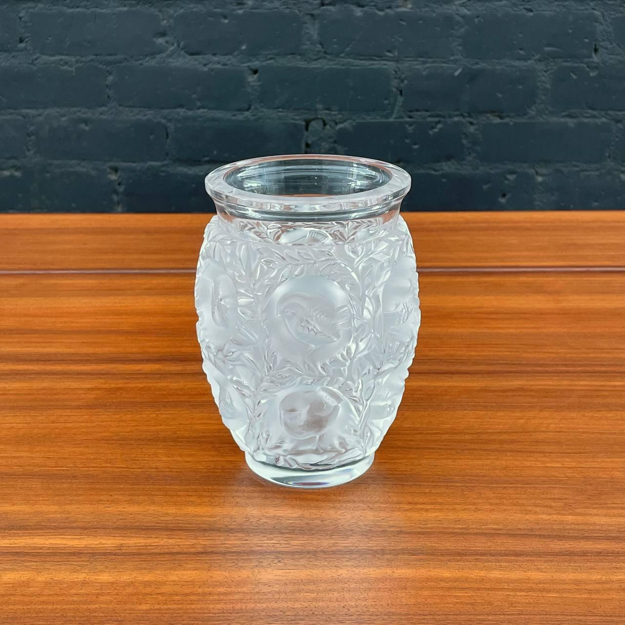 Lalique Bagatelle Crystal Vase

Country: France
Materials: Crystal Glass
Condition: Original Vintage Condition
Style: Art Nouveau 
Year: 2,000’s

$650

Dimensions:
6.75”H x 4.74”W x 4.75”D.