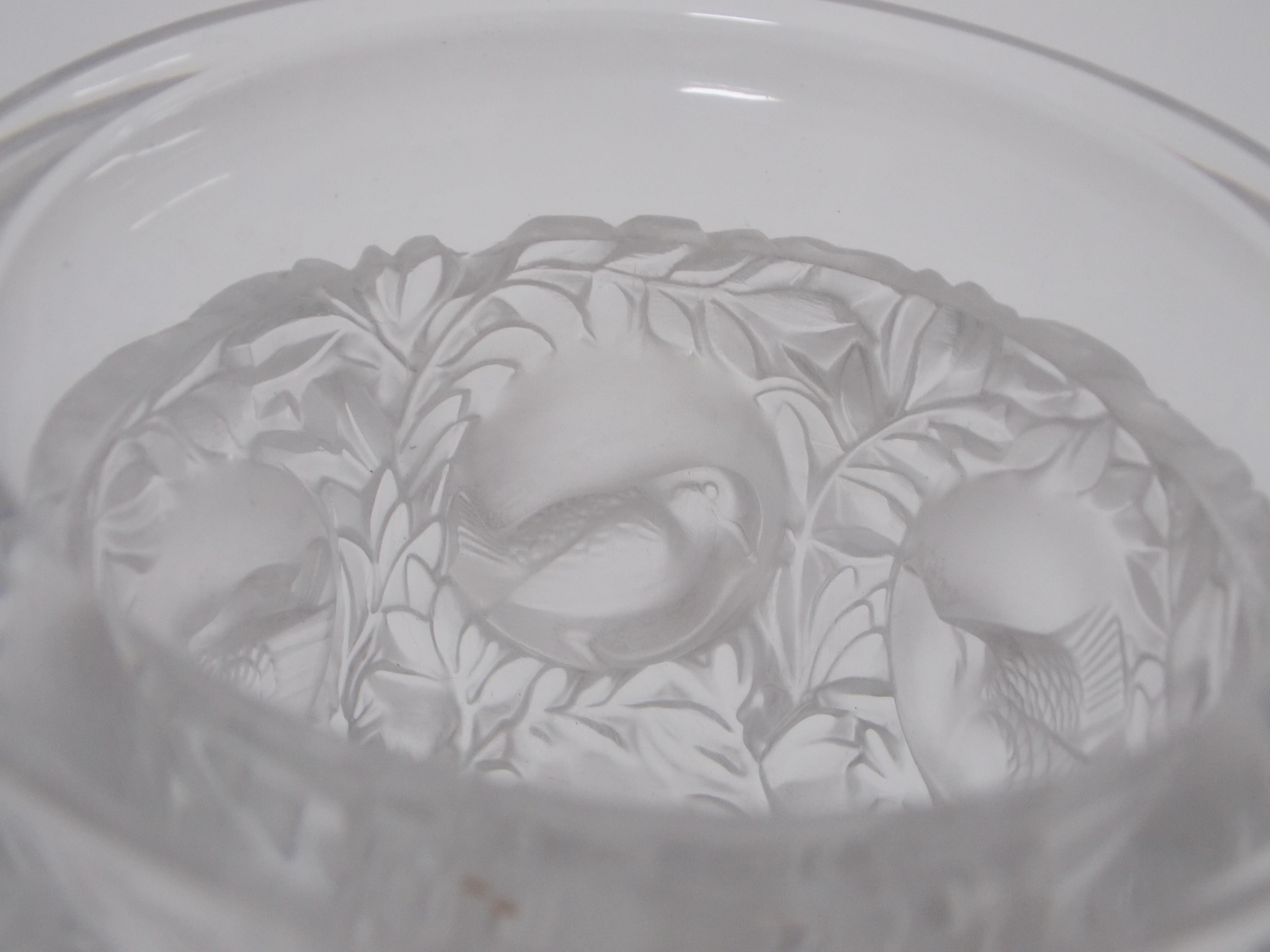 lalique rose vase