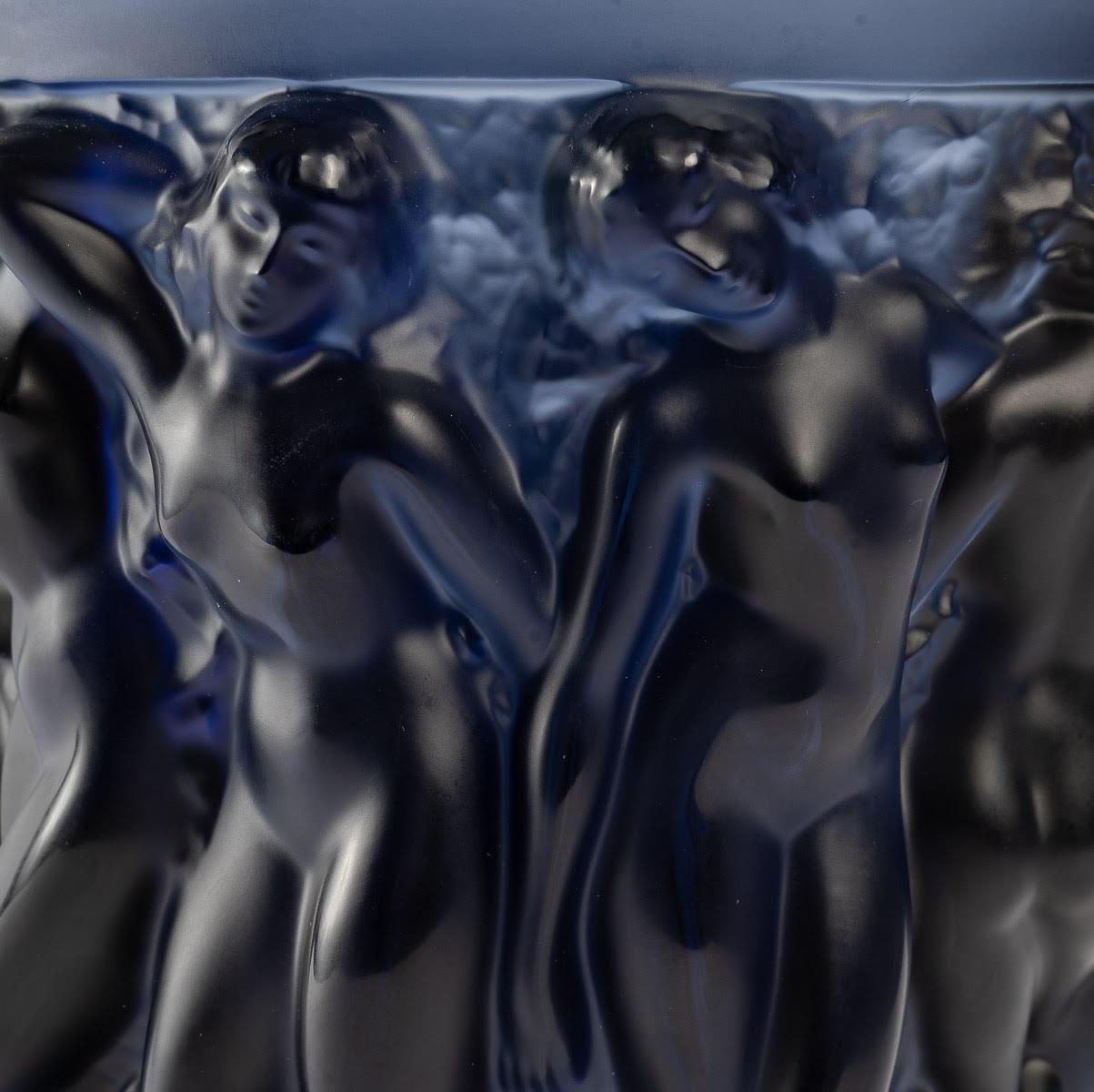 Lalique Blue Night Vase 