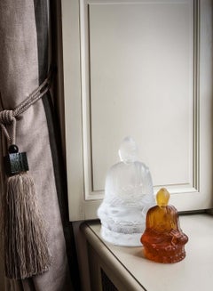 Lalique Buddha Figure Small Clear Crystal