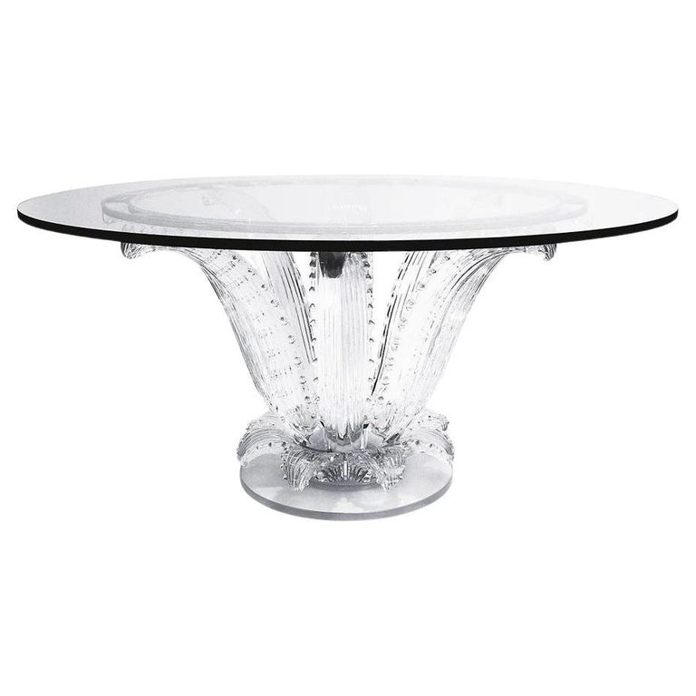 Ess- und Wohnzimmertisch Cactus von Lalique, 20. Jahrhundert im Angebot  bei 1stDibs Deutschland