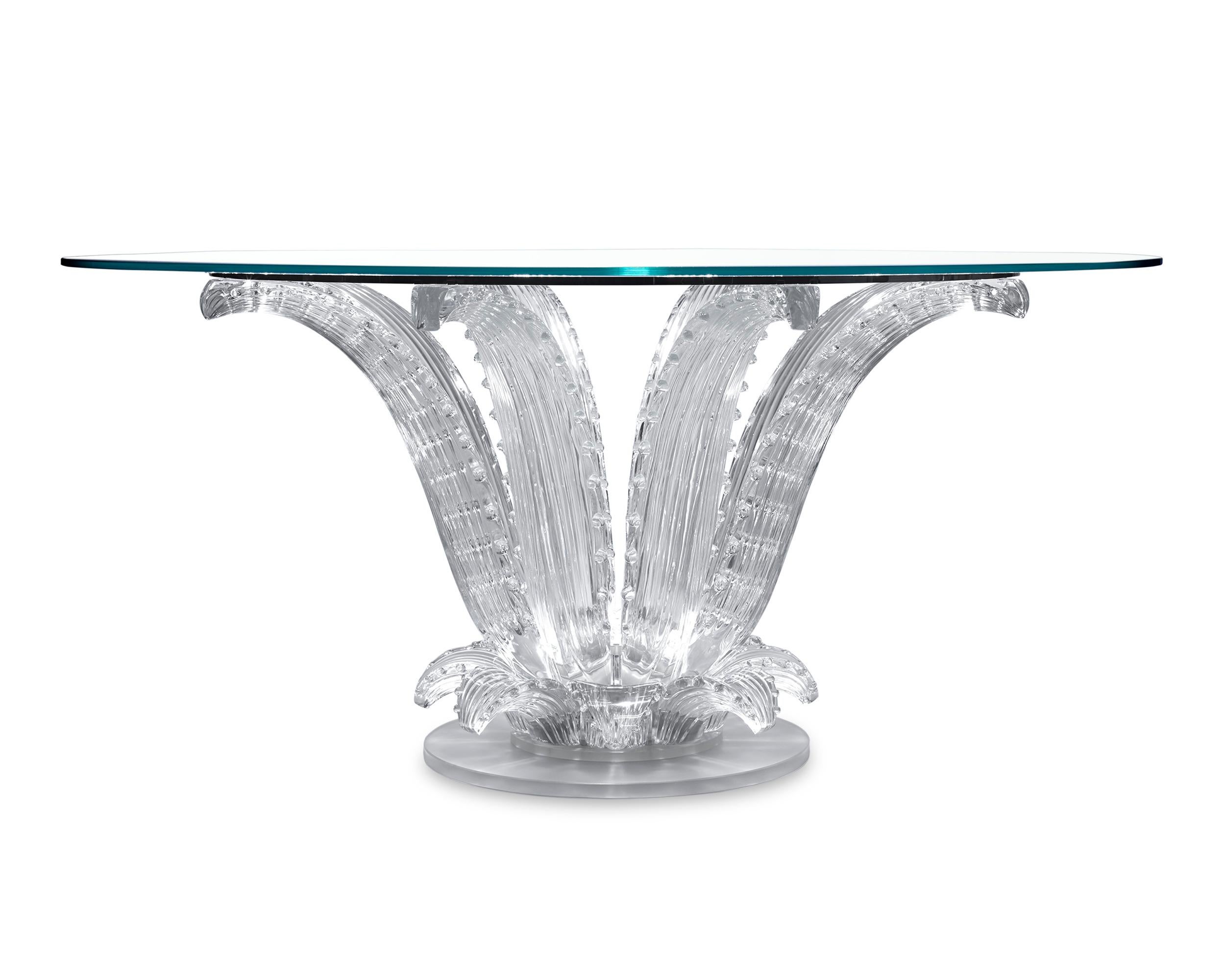 French Lalique Cactus Table