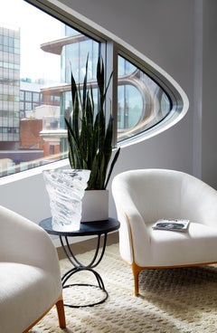 Lalique Carpes Koi Vase Clear Crystal