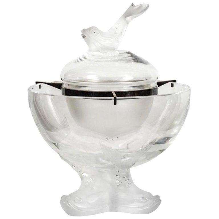 Mid-Century Modern Lalique Caviar Bowl 