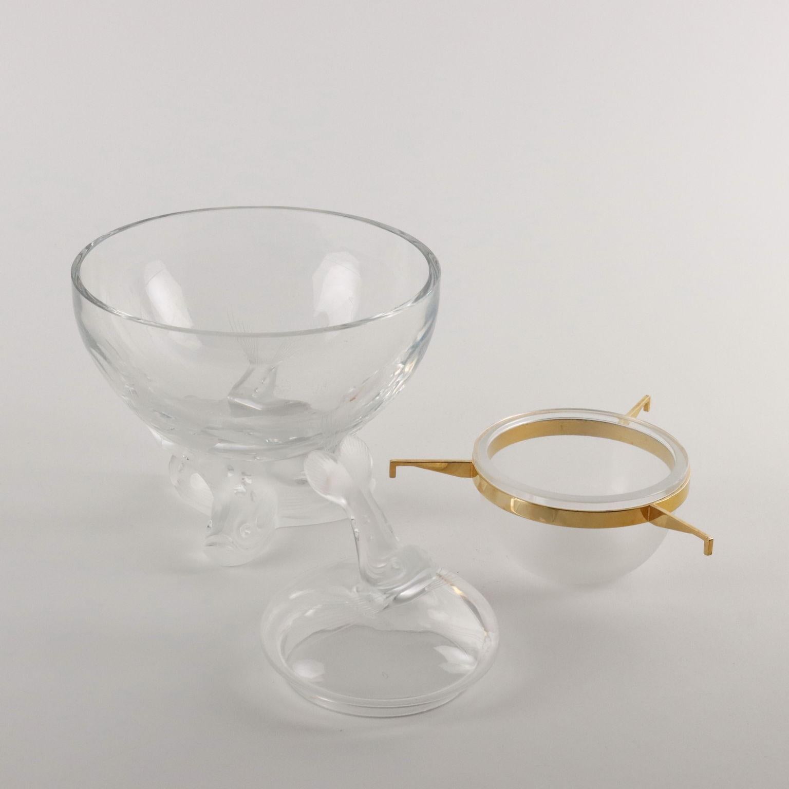 Other Lalique Caviar Cup Crystal France XX Century For Sale