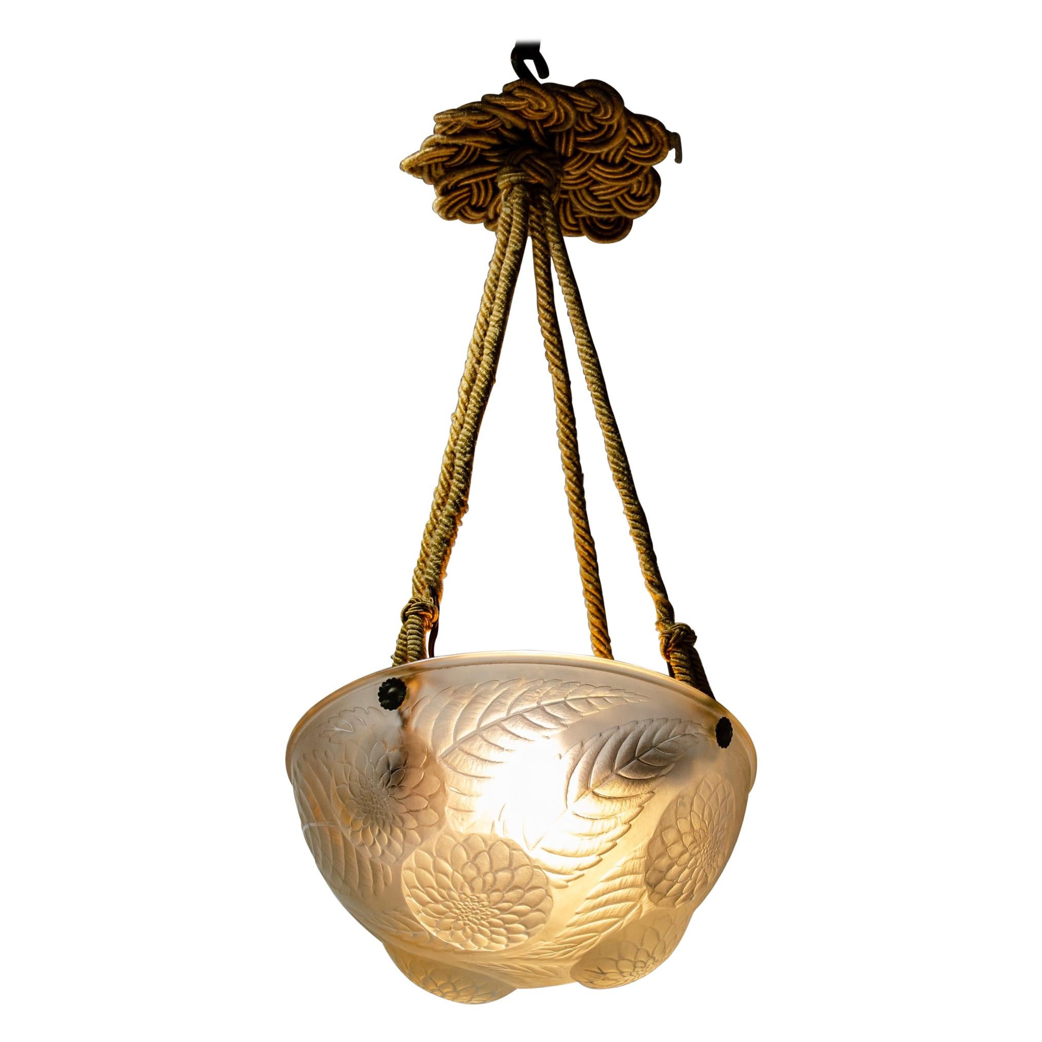 Lalique Ceiling Lamp Dalias Model