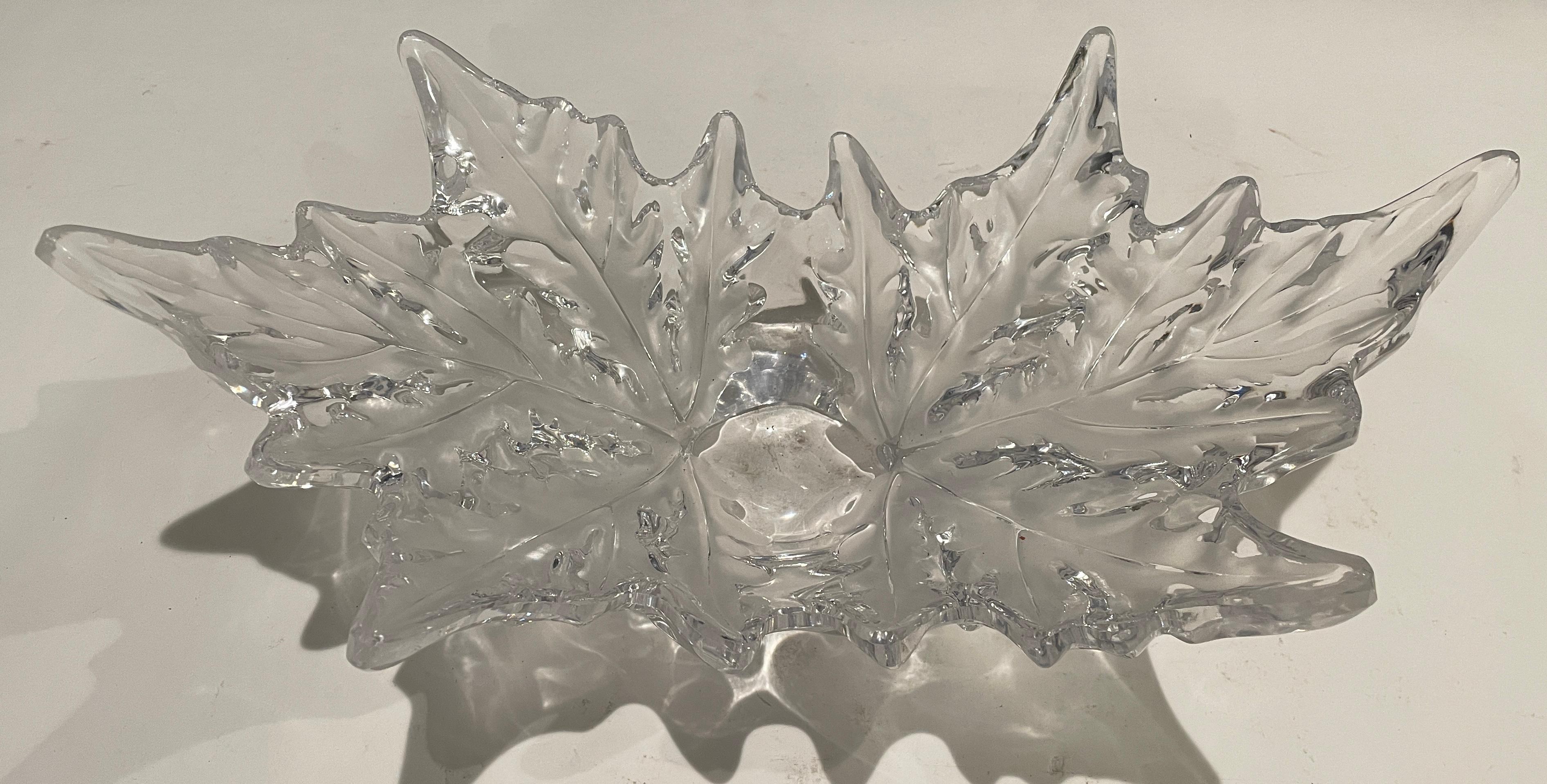 Frosted Lalique Centerpiece Bowl 