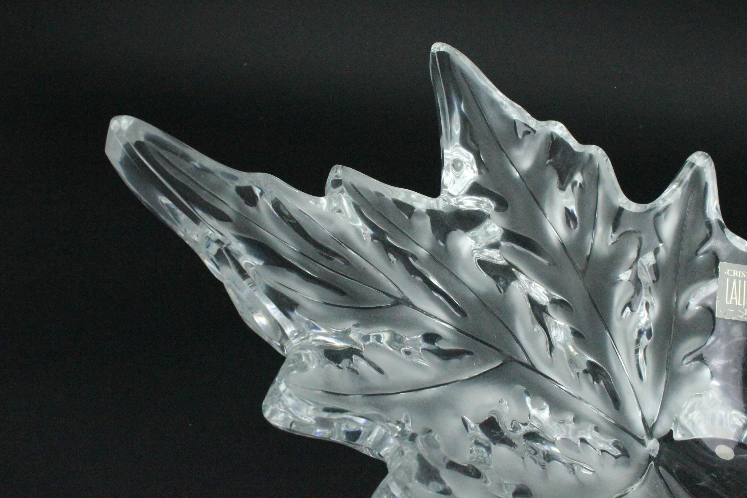 Lalique Champs-èlysèes Schale aus klarem und mattiertem Glas im Zustand „Gut“ im Angebot in Skanninge, SE