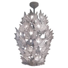 Lalique Chandelier Glass Model Champs-Élysées, France, 2000