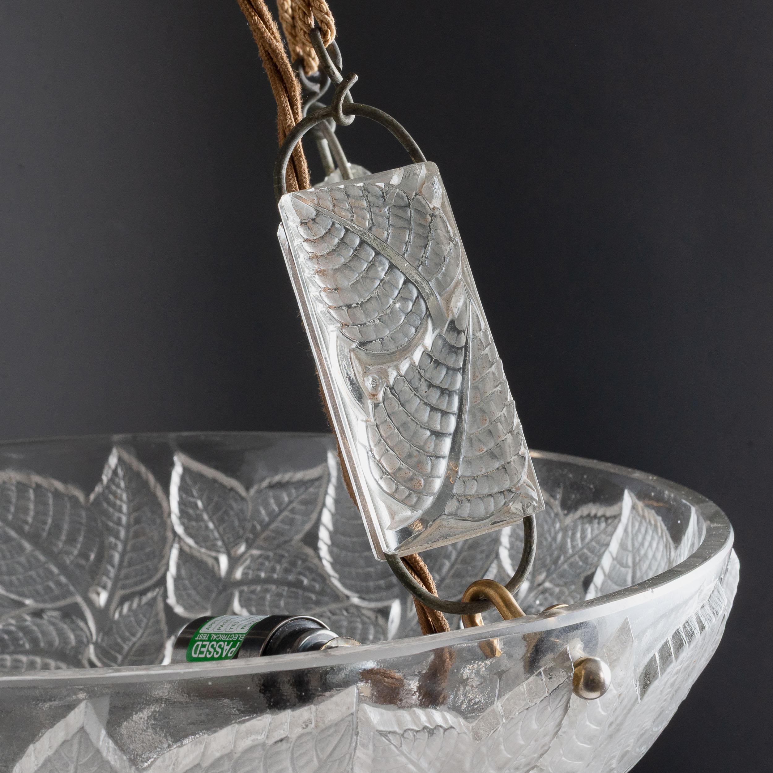 XX secolo Plafoniera 'Charmes' di Lalique in vendita