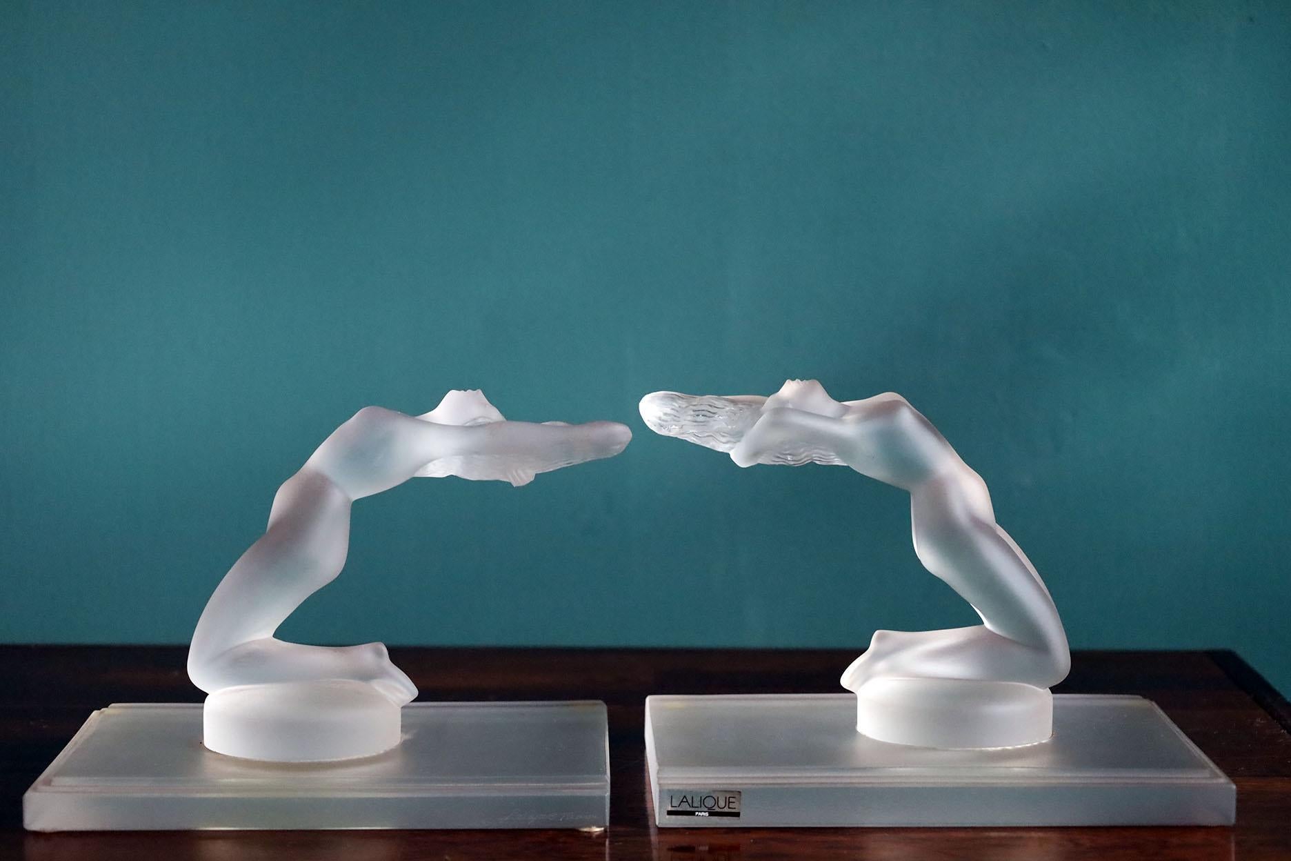 Moderne Serre-livres Lalique chrysis