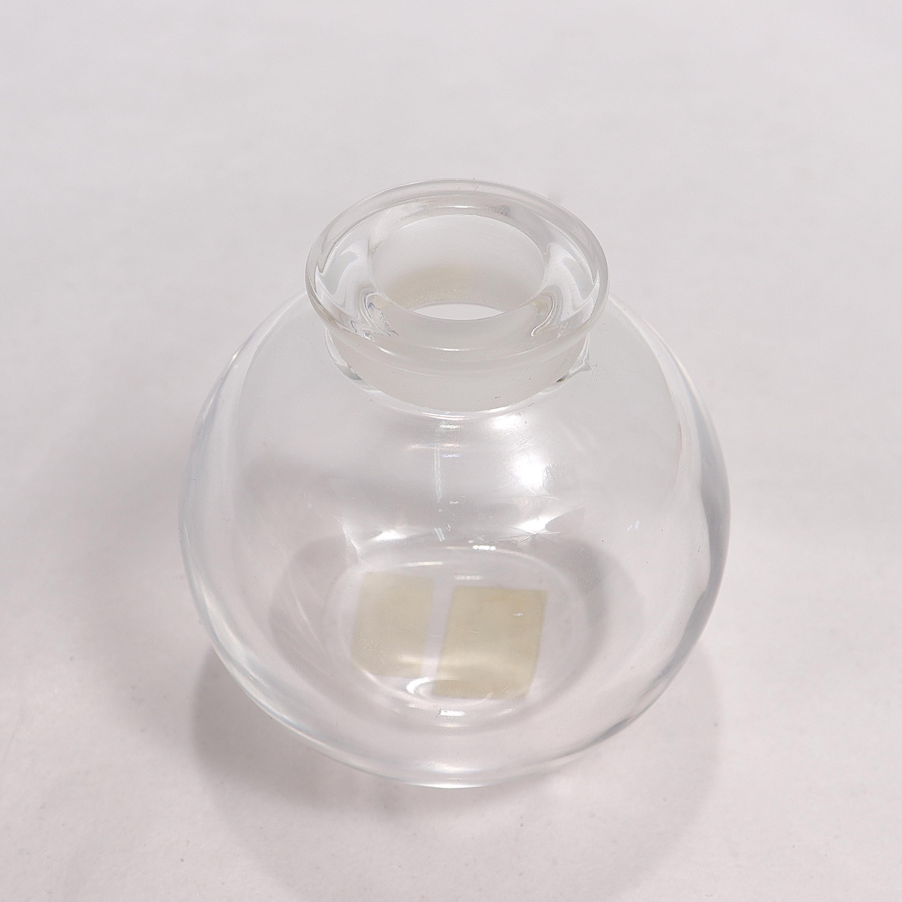 Lalique 'Clairefontaine' Art Glass Perfume Bottle 3