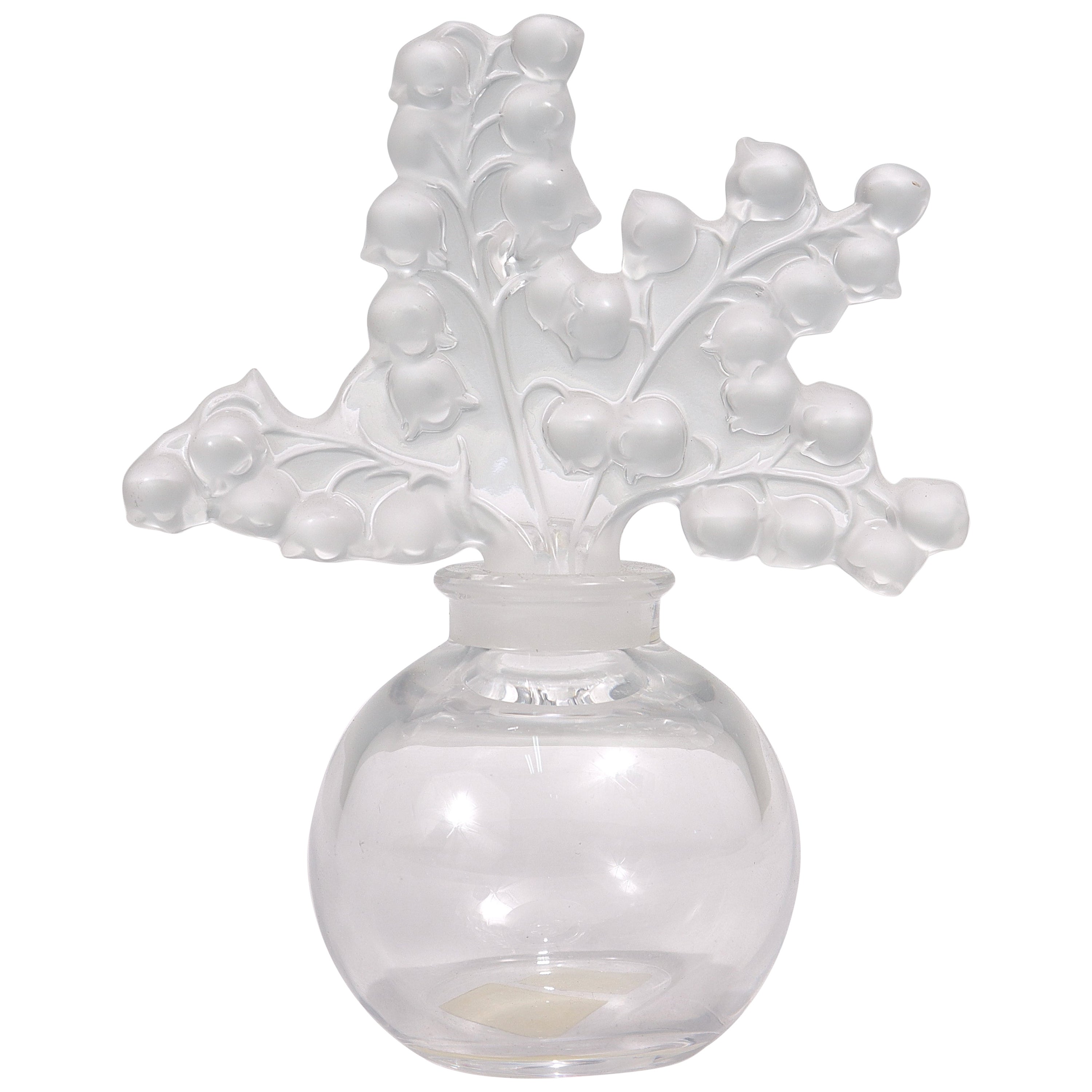 Lalique 'Clairefontaine' Art Glass Perfume Bottle