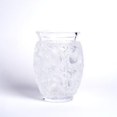 Lalique Clear Crystal Bagatelle Love Birds Vase