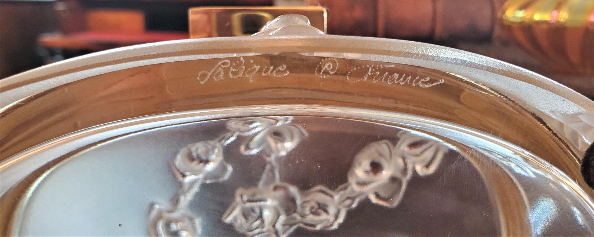 Gold Plate Lalique Coppellia Jewelry Box