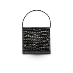 Lalique Crocodile Top Handle Bag - '90s
