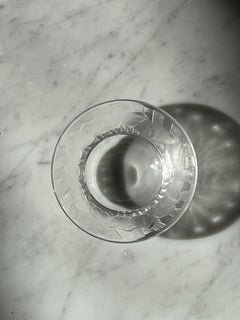 Lalique Crystal Ashtray with Birds