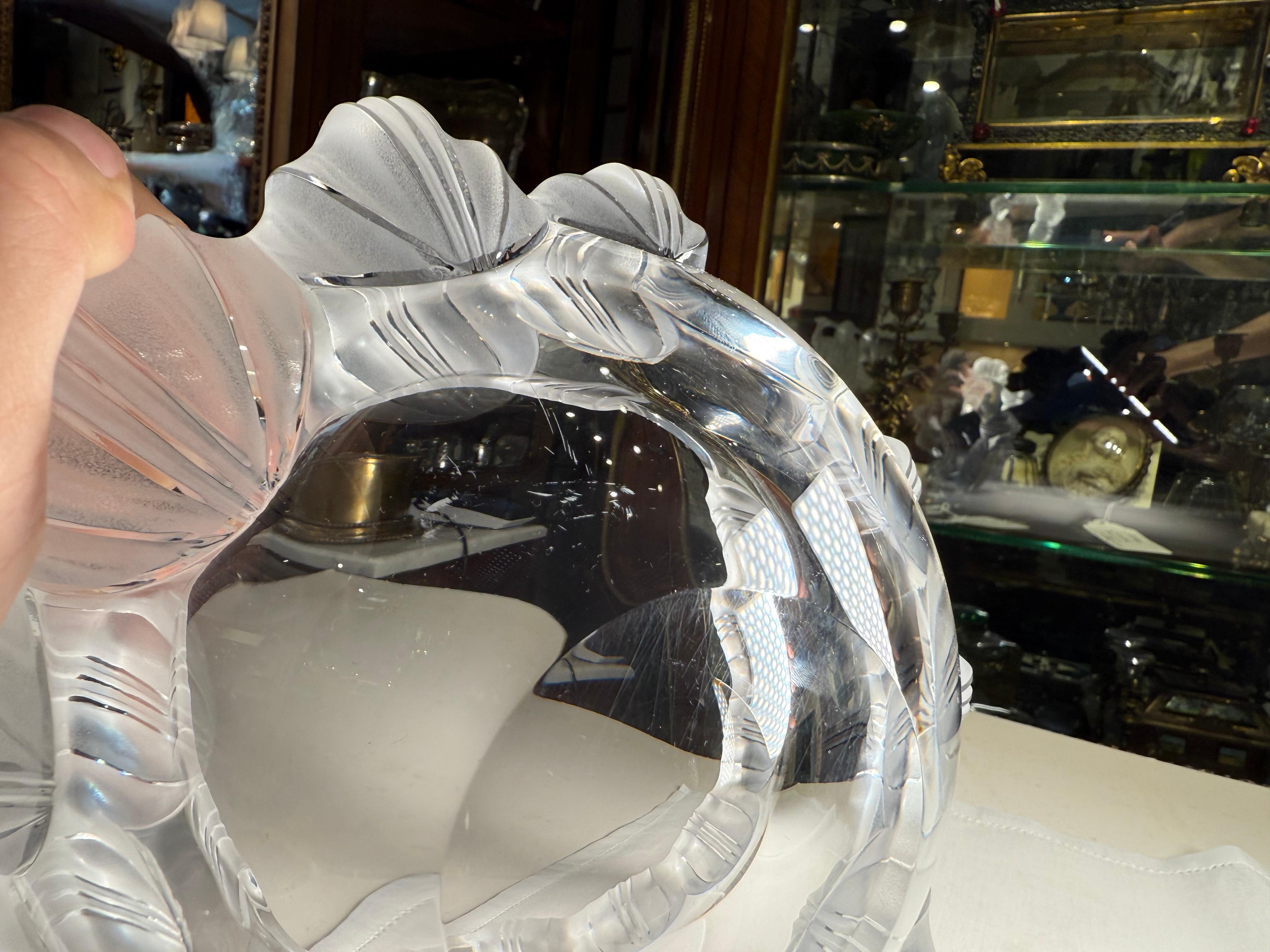 Lalique Crystal “Athena” Cigar Ashtray For Sale 5