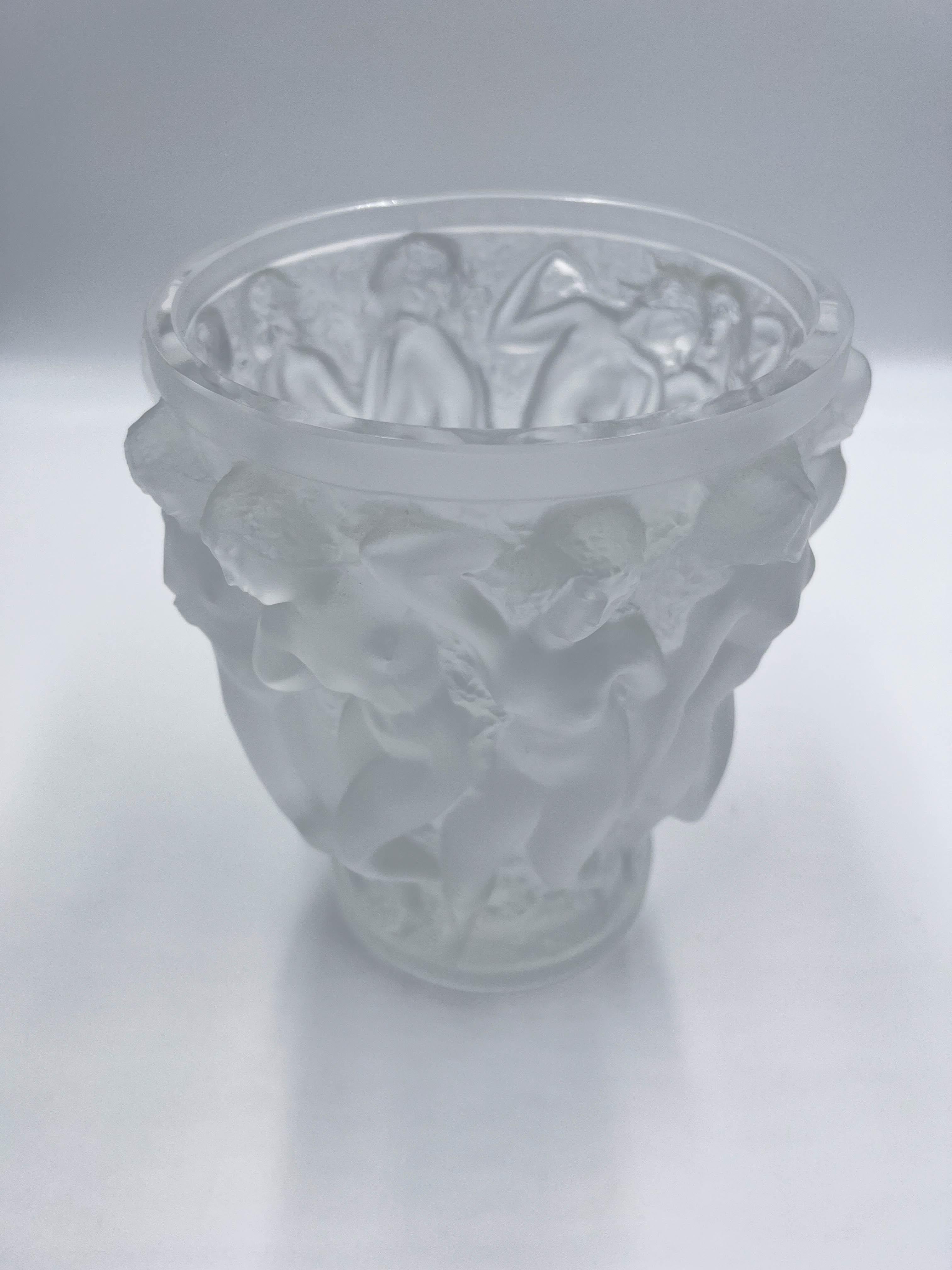Lalique Crystal Bacchantes Vase 6