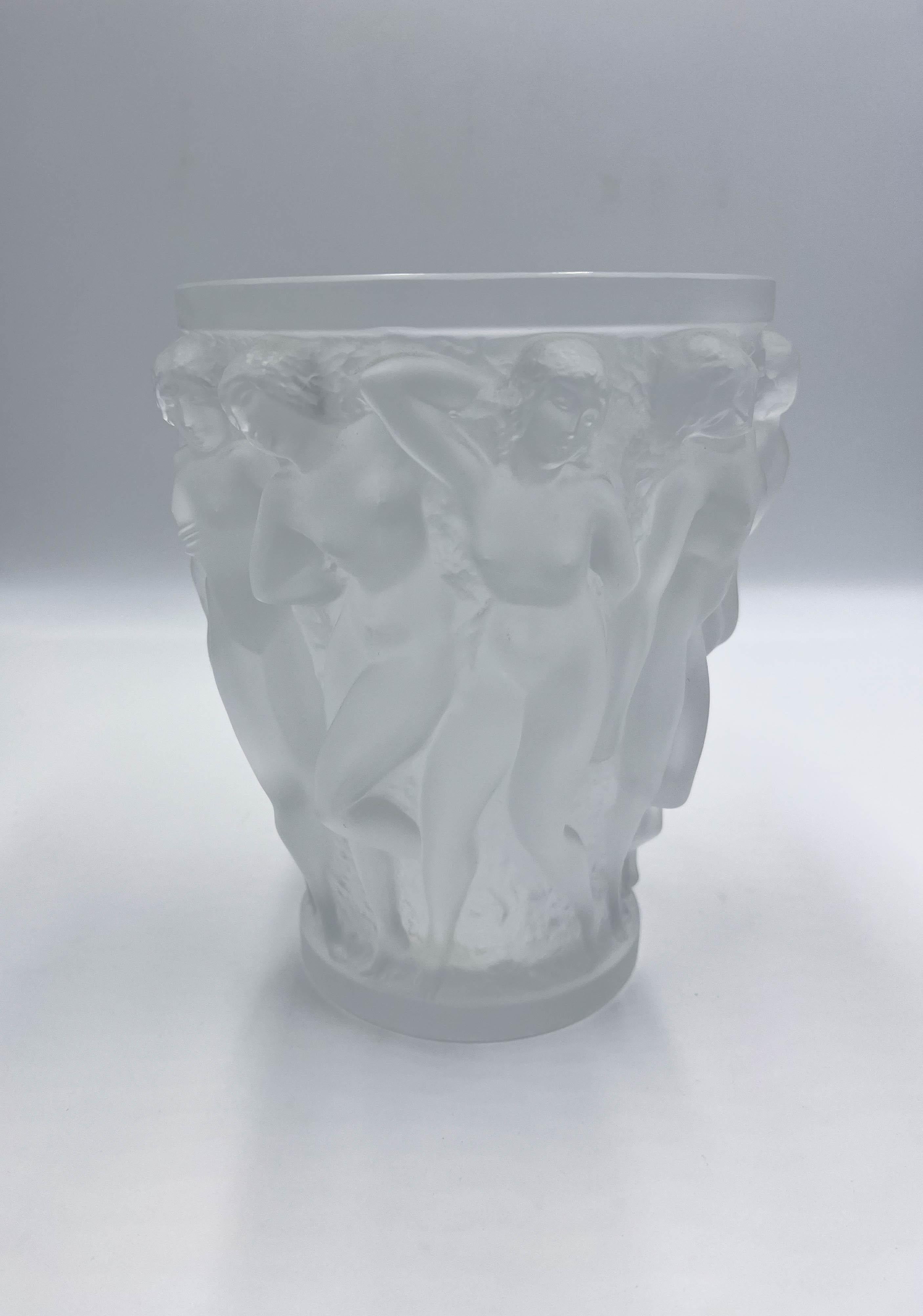 Lalique Crystal Bacchantes Vase 7