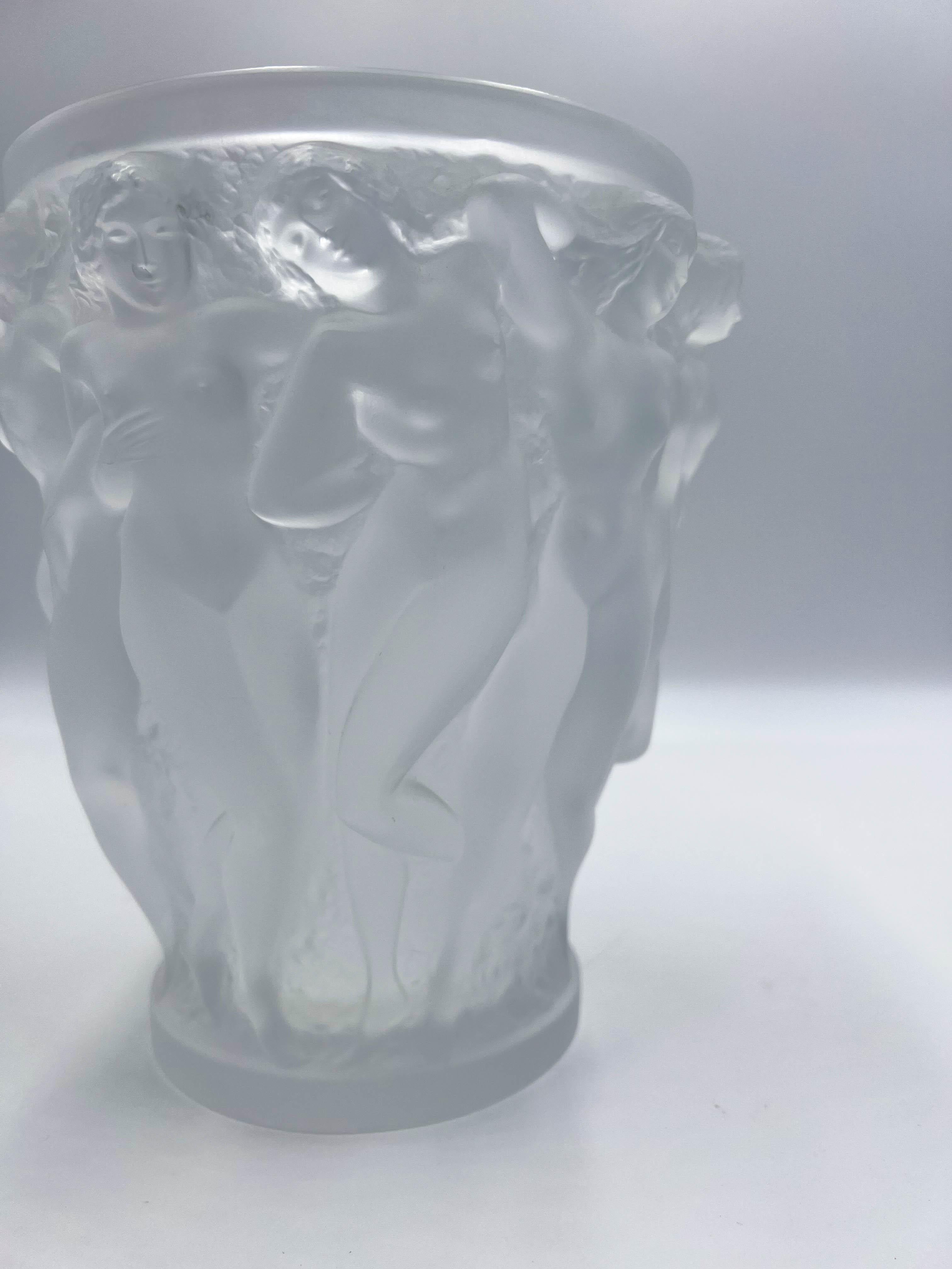 Lalique Crystal Bacchantes Vase 3