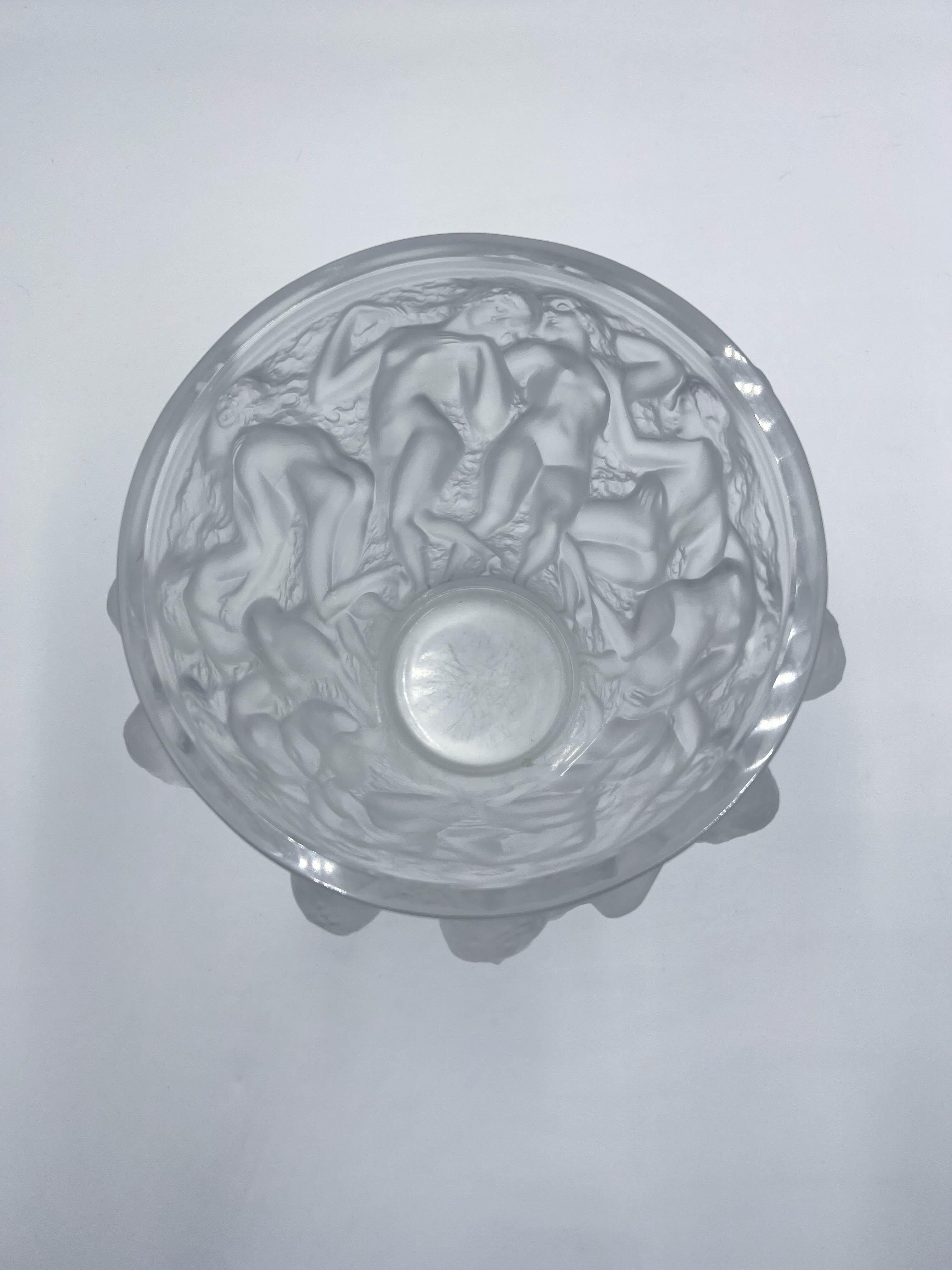 Lalique Crystal Bacchantes Vase 4